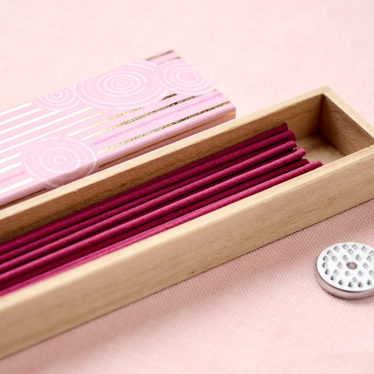 Premium Kousaido Sakura Cherry Blossom Incense Sticks with Bamboo Holder - 40 Count Pack for Relaxation, Meditation & Home Fragrance