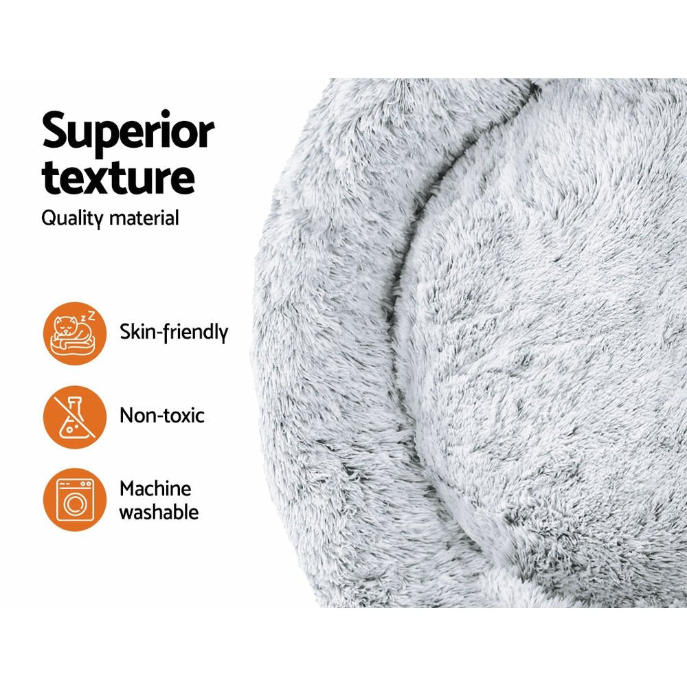 Premium Extra Large Dog Bed & Cat Bed - 110cm Orthopedic Memory Foam Pet Bed in Charcoal - Perfect for Large Breeds, Senior Pets & Comfortable Lounging