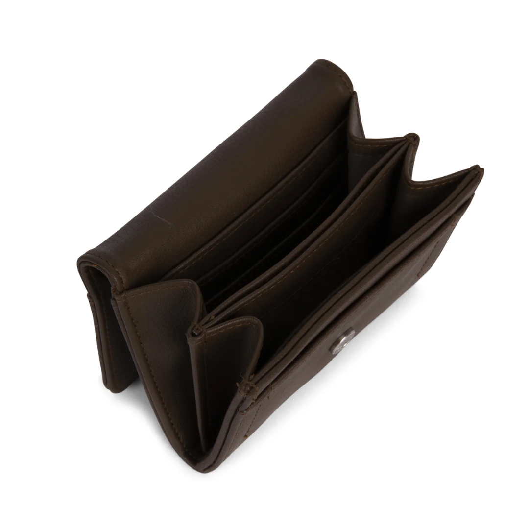 Matt & Nat Vegan Leather Mellow Small Wallet for Women - Slim RFID Blocking Minimalist Card Holder for Everyday Use, Travel & Gifting