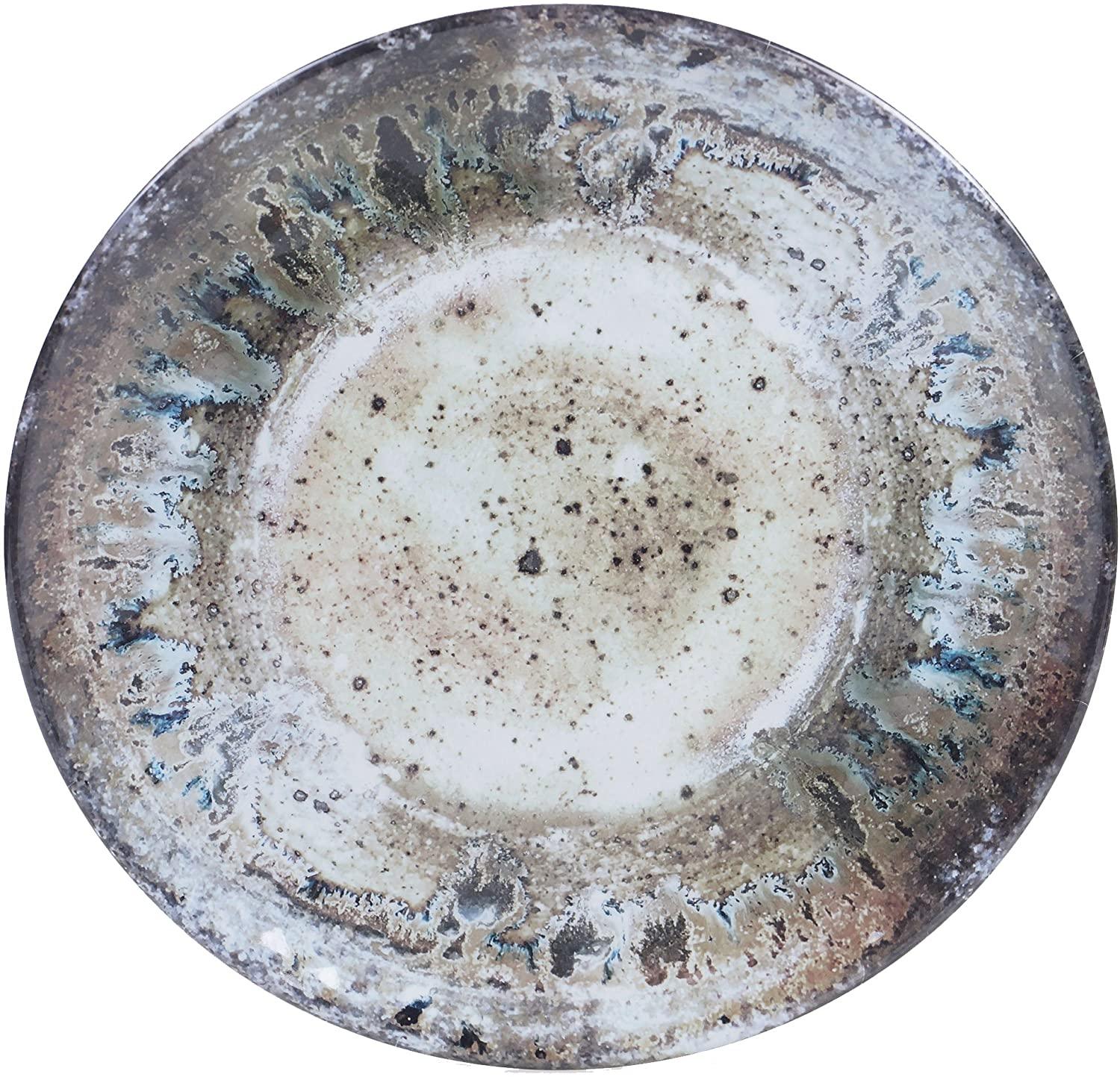 Premium Heavyweight Melamine Dinner Plates - Durable Stone Design for Outdoor Dining, Camping & Picnics