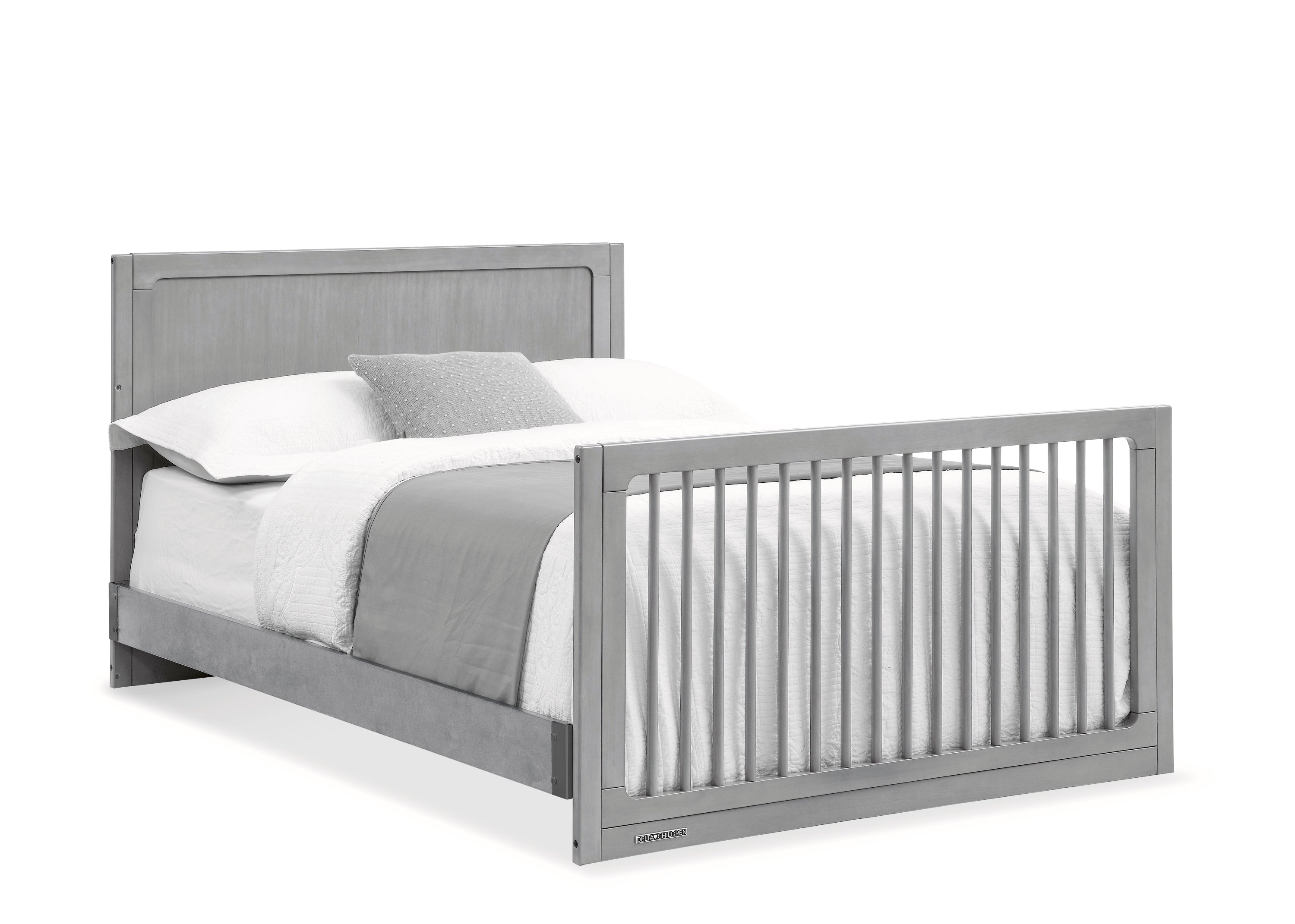 Convertible 6-in-1 Baby Crib by Spencer - Nursery Furniture That Grows with Your Child from Newborn to Toddler Bed