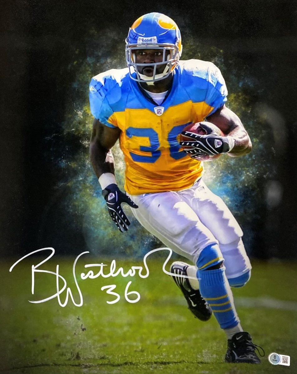 Brian Westbrook Autographed 16x20 Philadelphia Eagles Throwback Jersey Photo - Limited Edition Collectible for Sports Memorabilia Fans - Perfect for Man Cave, Sports Bar Decor & Eagles Fan Gifts