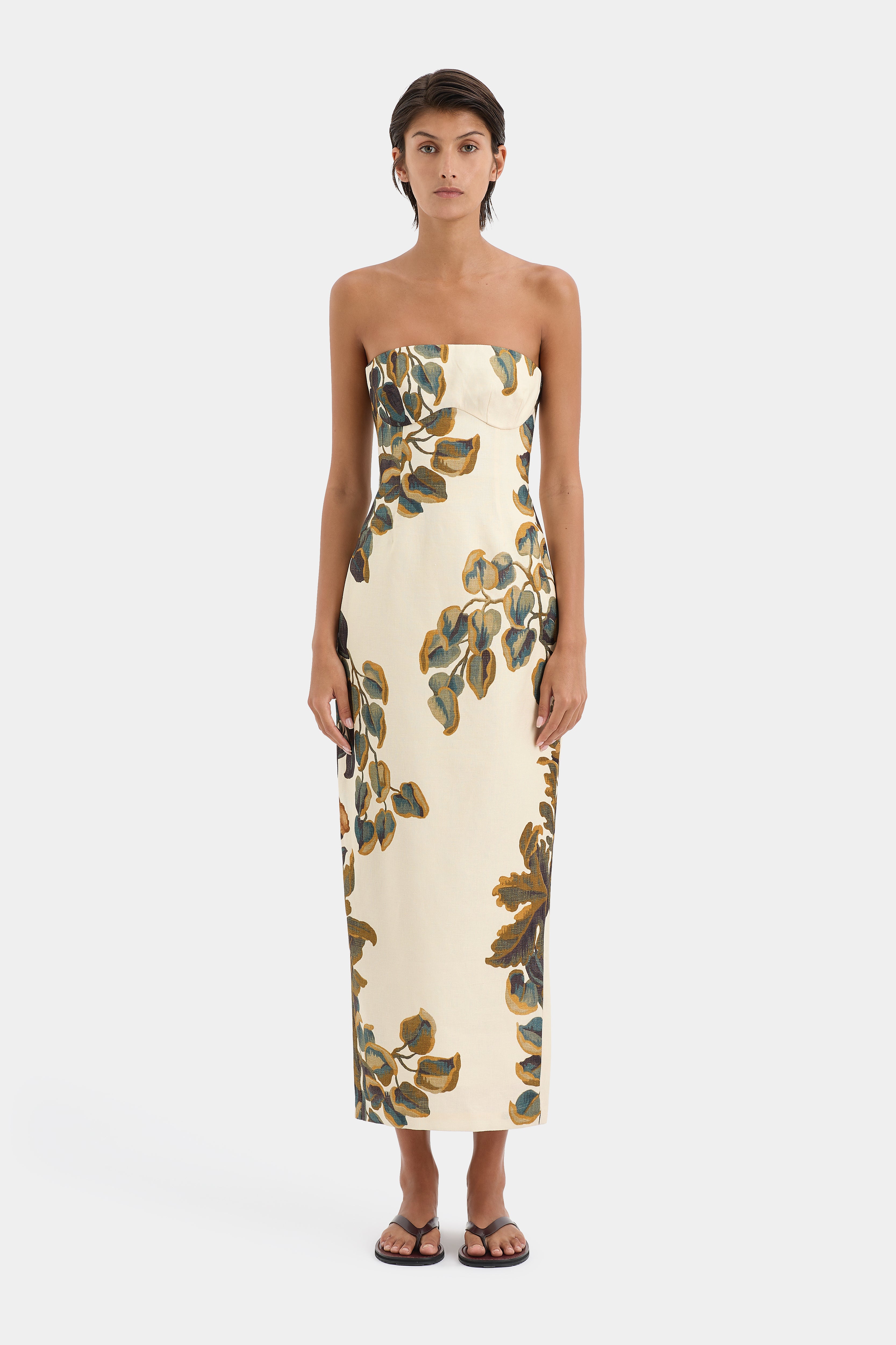 Evalita Elegant Column Dress for Women - Flattering A-Line Maxi Dress for Weddings, Parties & Special Occasions