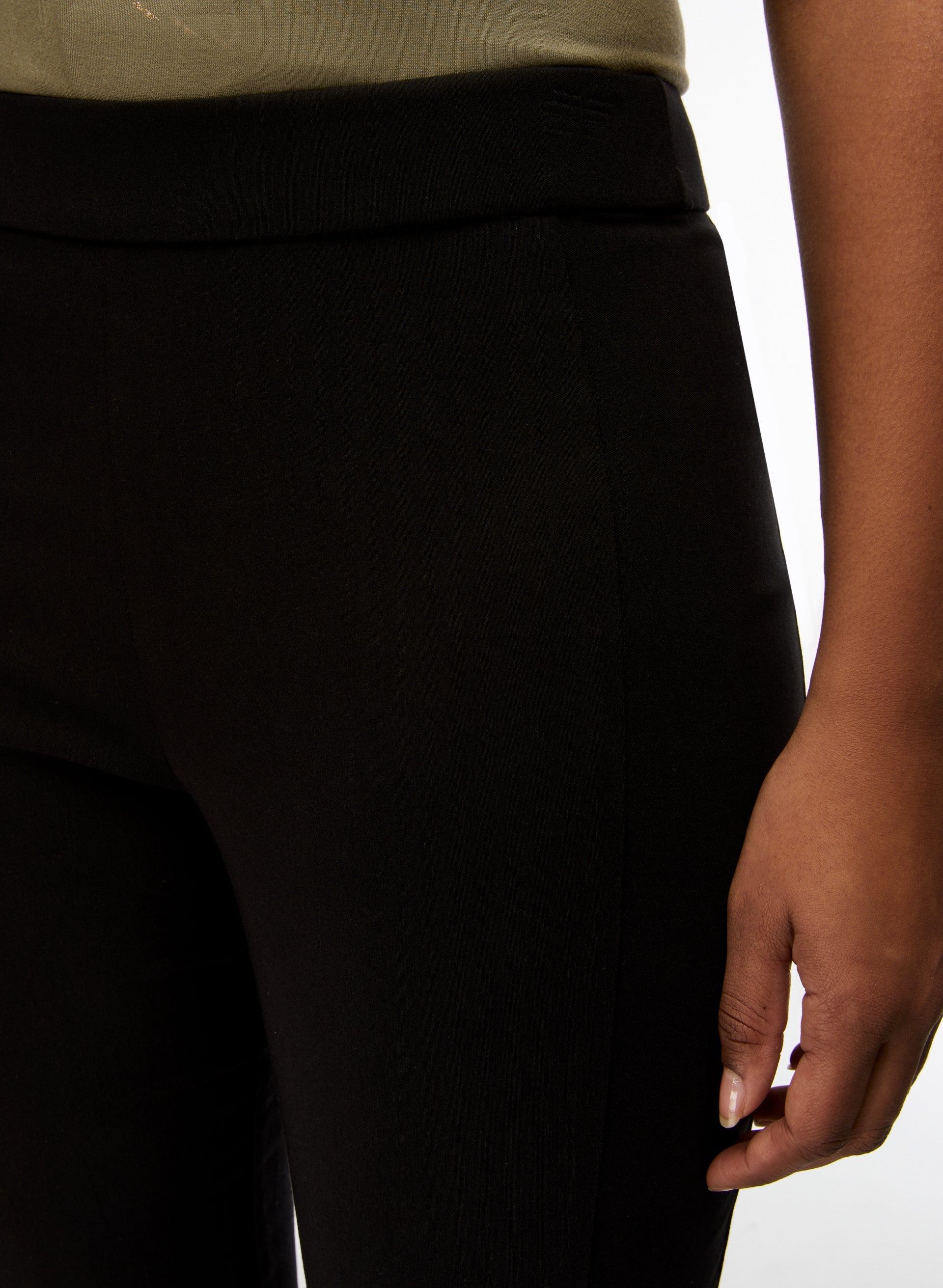 Cross Detail Capris - Women's Stretchy High-Waisted Yoga Pants for Workout & Lounge | Perfect for Yoga, Gym, Running and Casual Wear