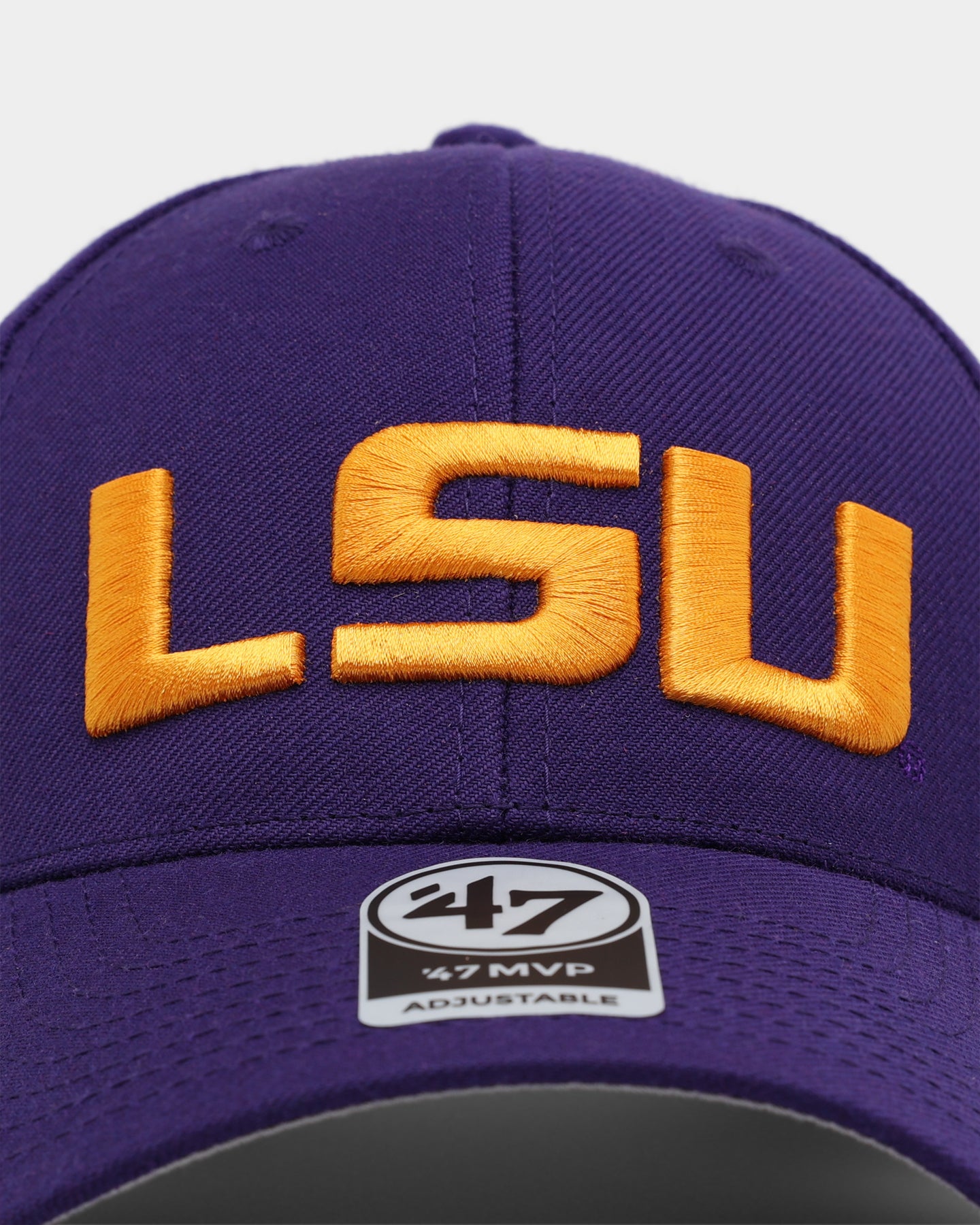 47 Brand LSU Tigers '47 MVP Adjustable Strapback Hat - Purple | Official Louisiana State University NCAA Baseball Cap for Fans & Alumni | Perfect for Game Day, Tailgating & Sports Events