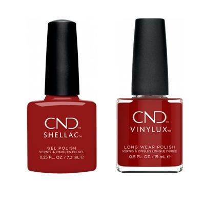 CND Shellac & Vinylux Combo - Bordeaux Babe Nail Polish Set for Long-Lasting Manicures | Perfect for Salons, Home Use & Special Occasions
