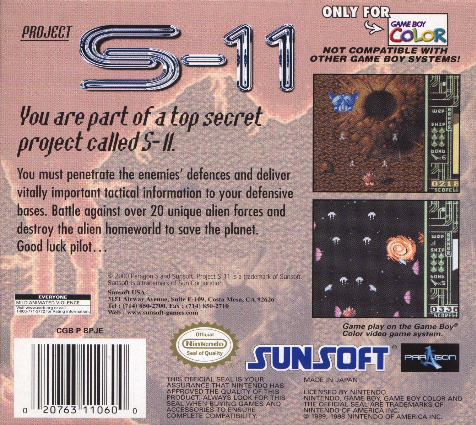 Used Project S 11 Game Boy Color Video Games - Retro Gaming Collection for Nintendo GBC Console - Perfect for Collectors & Classic Gaming Enthusiasts