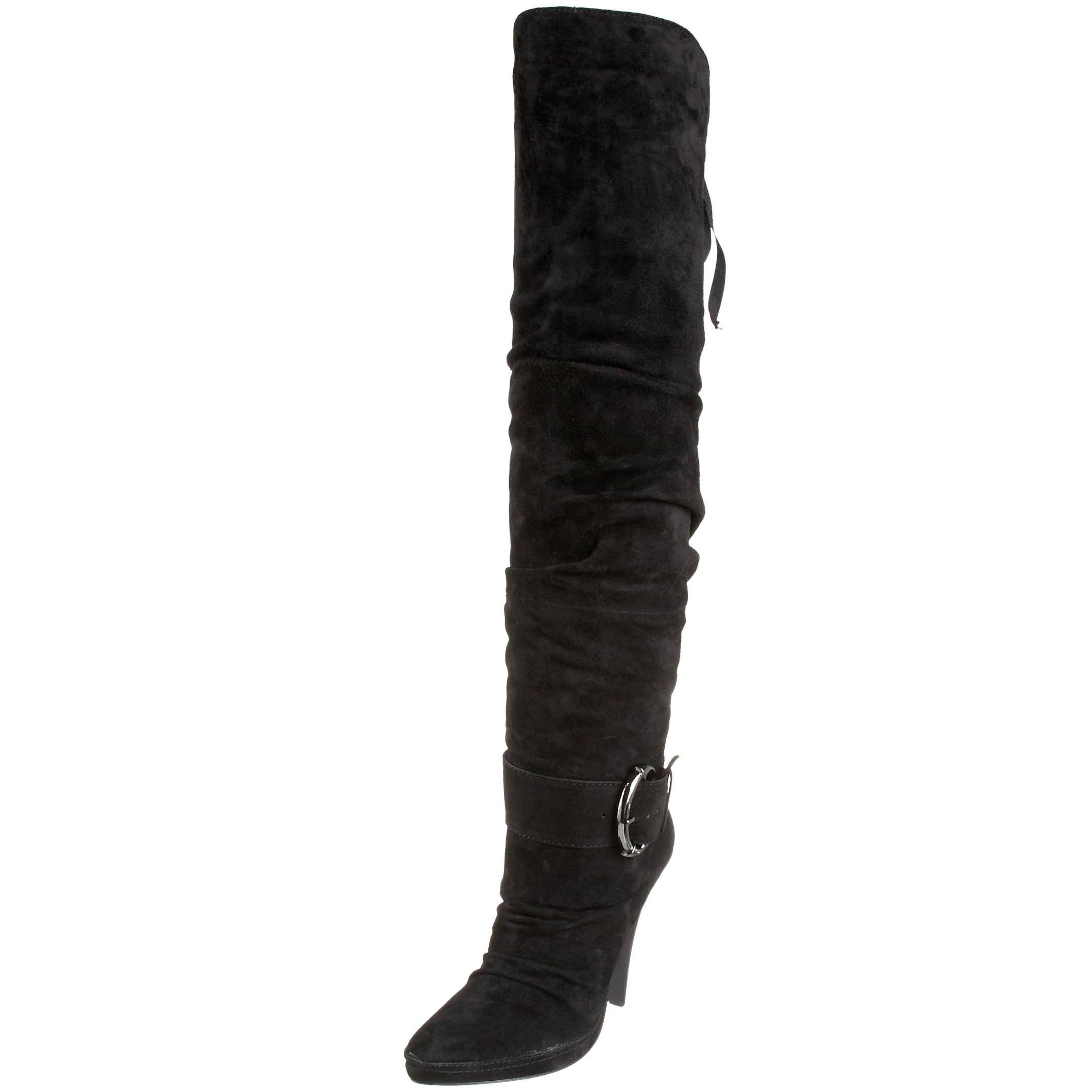 Sexy Women's Kinky Boots - High Heel Fetish Boots for Cosplay, Nightclub & Halloween Costume - Black PU Leather Thigh High Boots for Women's Fashion & Party Wear