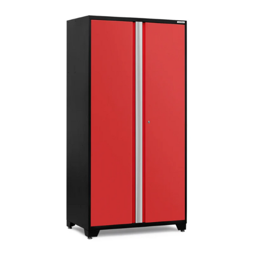 NEWAGE Pro Series 42 Inch Heavy Duty Steel Locker - Multi-Purpose Storage Cabinet for Garage, Gym, Warehouse & Office Organization (Black)