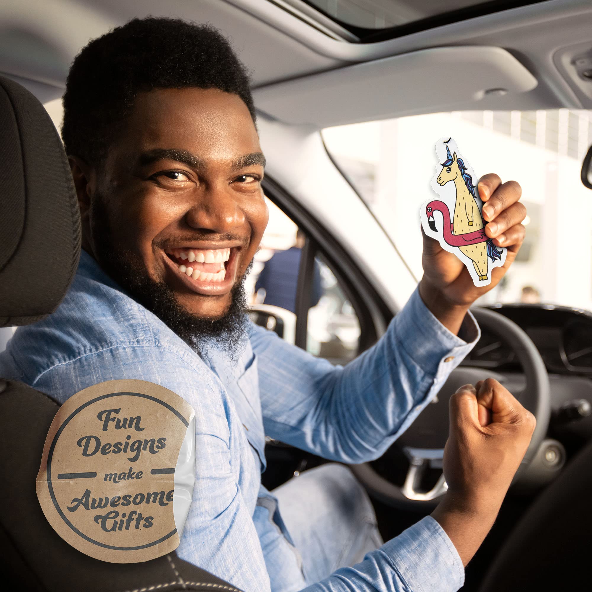 Fresh Fresheners Unicorn Car Air Freshener 3 Pack - Essential Oil Scented, Long-Lasting Fragrance for Cars, Home & Office | Perfect Gift for Kids, Girls & Unicorn Lovers