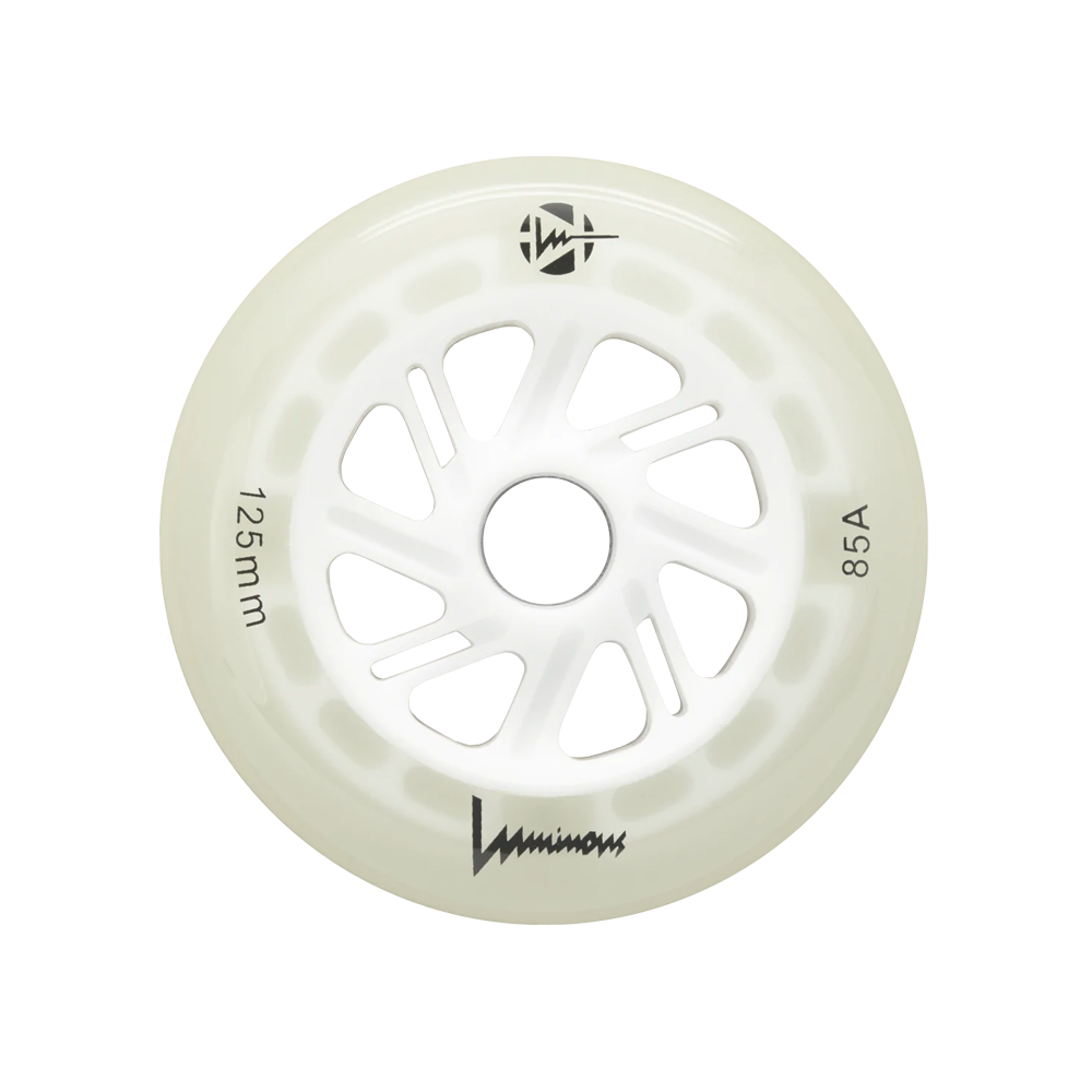 Luminous 125mm/85a Skateboard Wheels (Single) - High-Performance Glow in the Dark Wheels for Night Skateboarding & Longboard Cruising