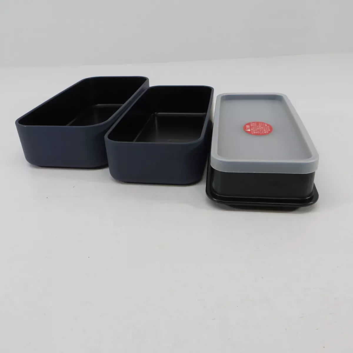 Premium Hakoya Two-Tier Blue Bento Lunch Box with Asanoha Leaf Pattern - 950ml Leak-Proof Japanese Style Food Container for Office, School & Picnics