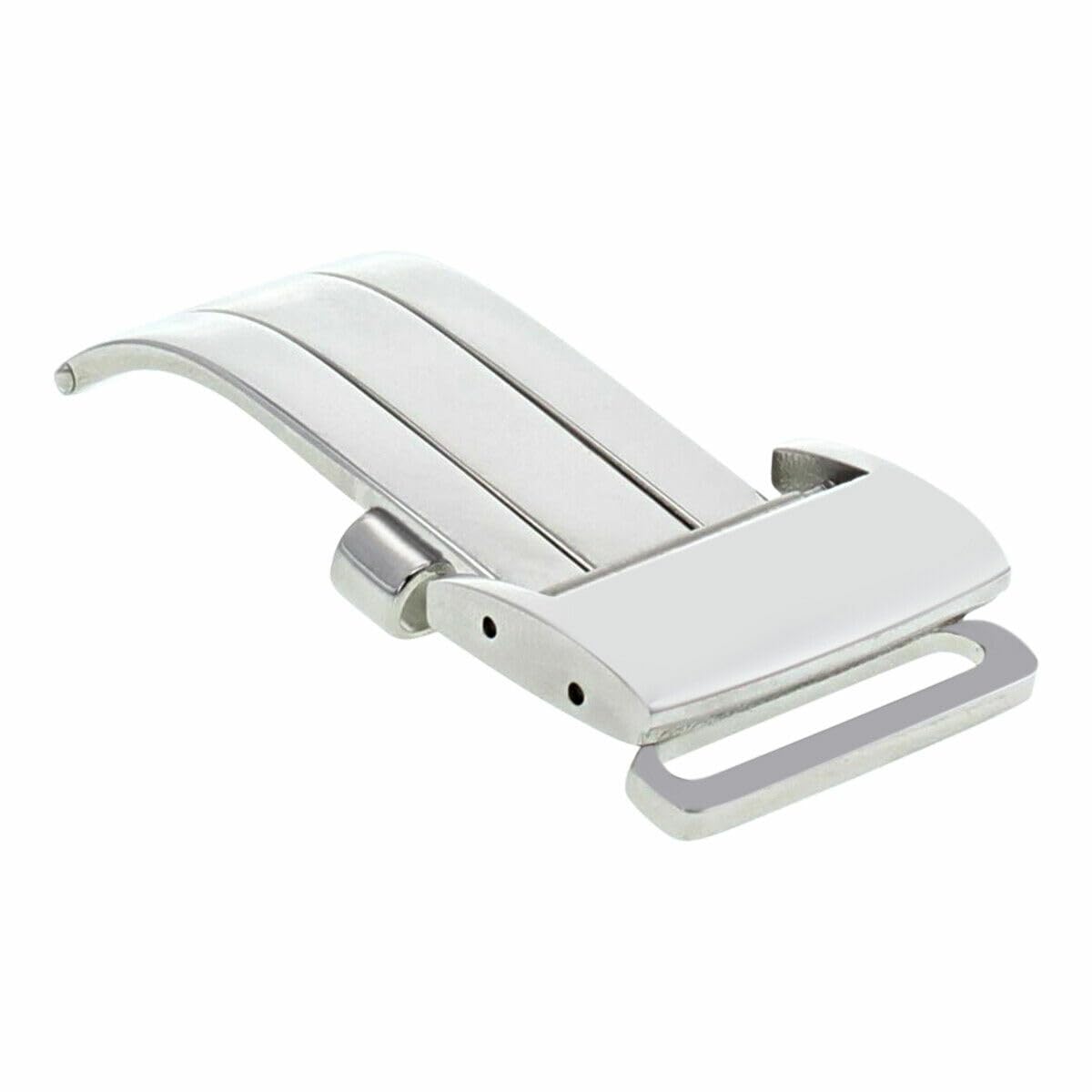 18mm Stainless Steel Deployment Buckle Clasp for Breitling Pilot Watch Bands - Premium Replacement Watch Strap Clasp - Perfect for Dress Watches, Business Attire & Formal Occasions