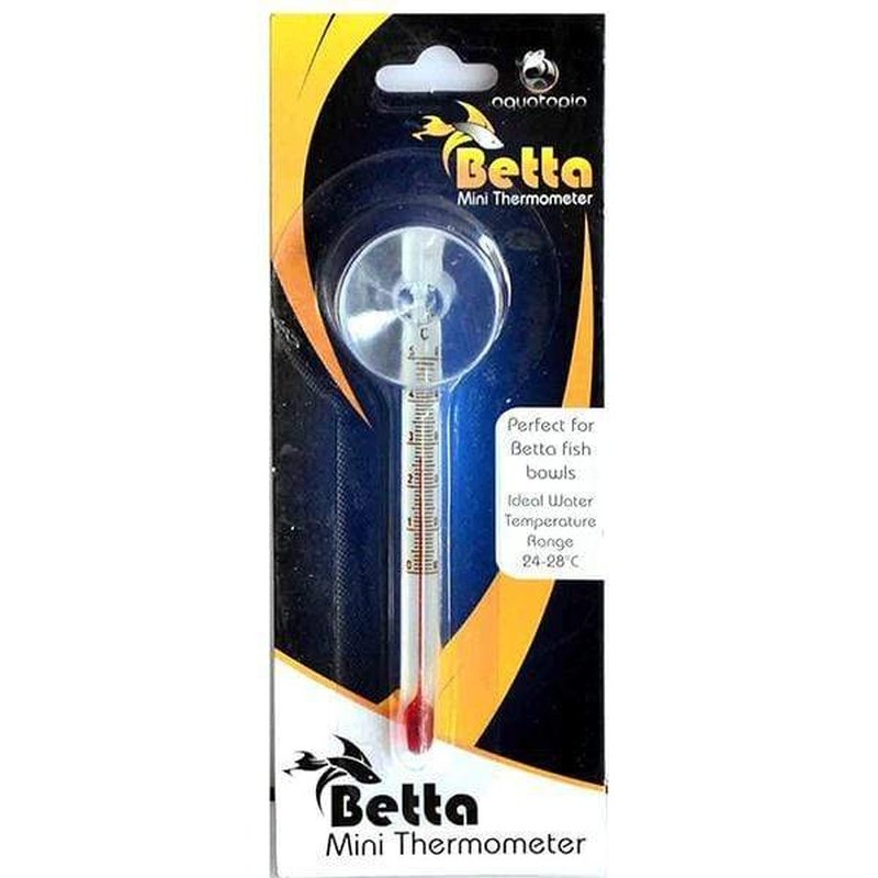 Aquatopia Mini Betta Fish Tank Thermometer - Accurate Water Temperature Monitor for Small Aquariums - Perfect for Betta Fish, Shrimp, and Nano Tanks