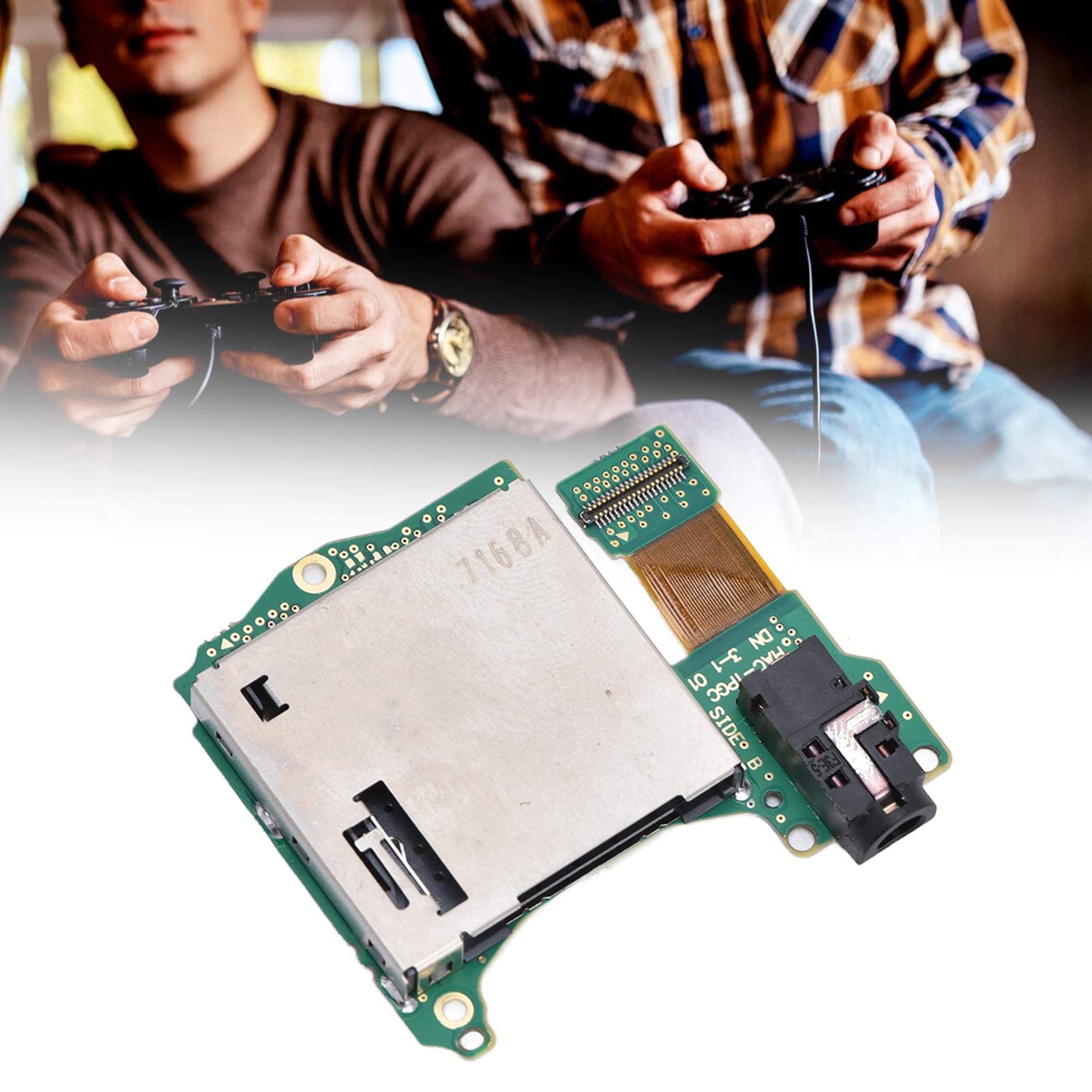 Pilipane Game Card Reader & Cartridge Slot Tray - Replacement for Game Cartridge Socket Board with Headphone Jack | Compatible with Nintendo Switch, PS5 & More Gaming Consoles | Perfect for Game Repairs & Accessory Upgrades