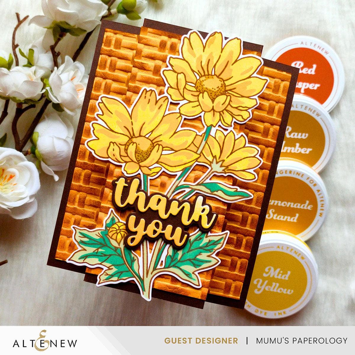 Citrus Punch Fresh Dye Ink Mini Cube Set - Vibrant Watercolor Stamps for Card Making, Scrapbooking & DIY Crafts