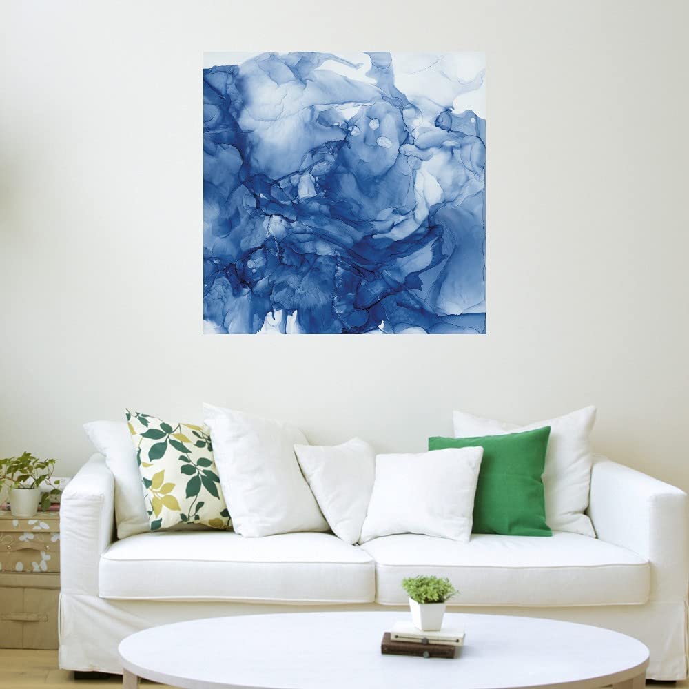 Beyond The Deep I Fine Art Canvas Wall Decor by Carol Robinson - 22x22 Inches - Ready to Hang - Modern Abstract Painting for Living Room, Bedroom, Office & More - Perfect for Home, Office & Commercial Spaces