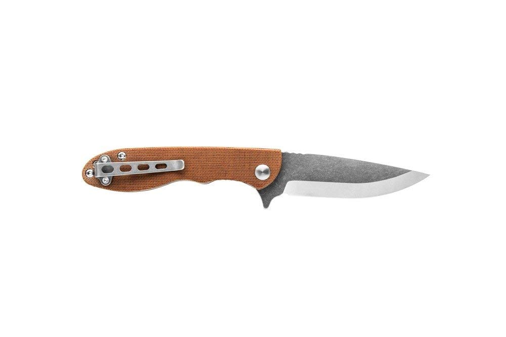 TOPS Mini Scandi Linerlock Folding Knife - High Carbon Steel Blade, Ergonomic Handle for Outdoor Camping, Hunting, and Everyday Carry (EDC)