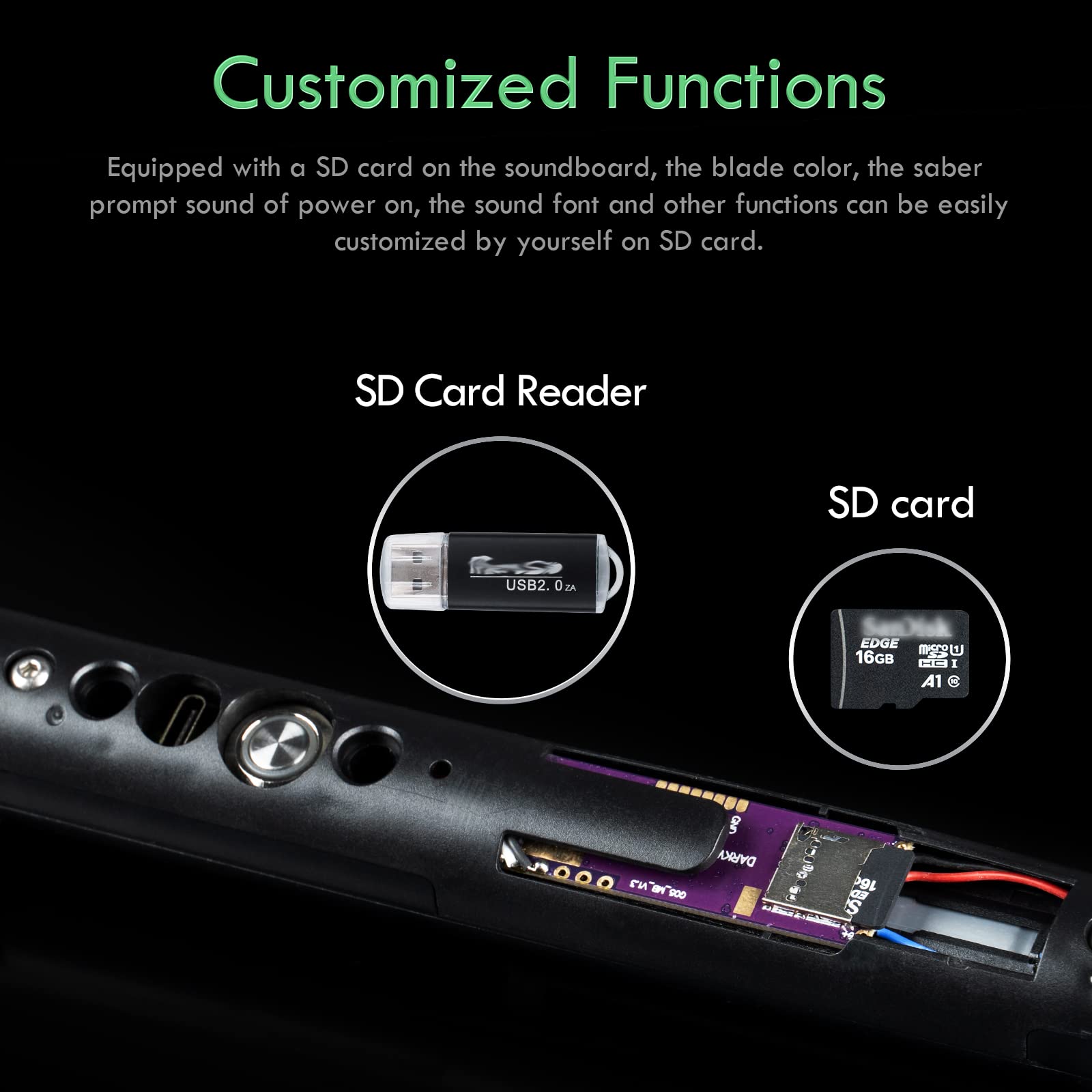 Custom Smooth Swing Xenopixel 3.0 Lightsaber with 34 Sound Fonts & Motion Control - Infinite Color Changing LED Lightsaber with Stand - Luke Skywalker Style for Cosplay, Collecting & Star Wars Enthusiasts