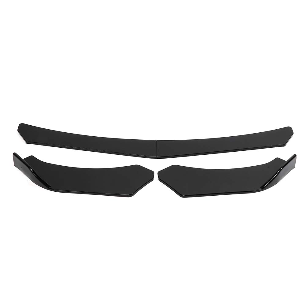 Universal Front Bumper Lip Spoiler - Matte Black ABS Plastic Front Lip Kit Compatible with Toyota Camry/Corolla (2018-2023) - Enhances Sporty Look & Improves Aerodynamics for Street Racing & Car Shows