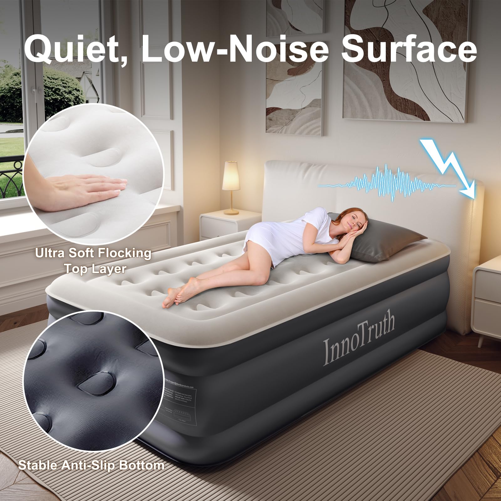InnoTruth Twin Air Mattress with Built-in Pump - 18
