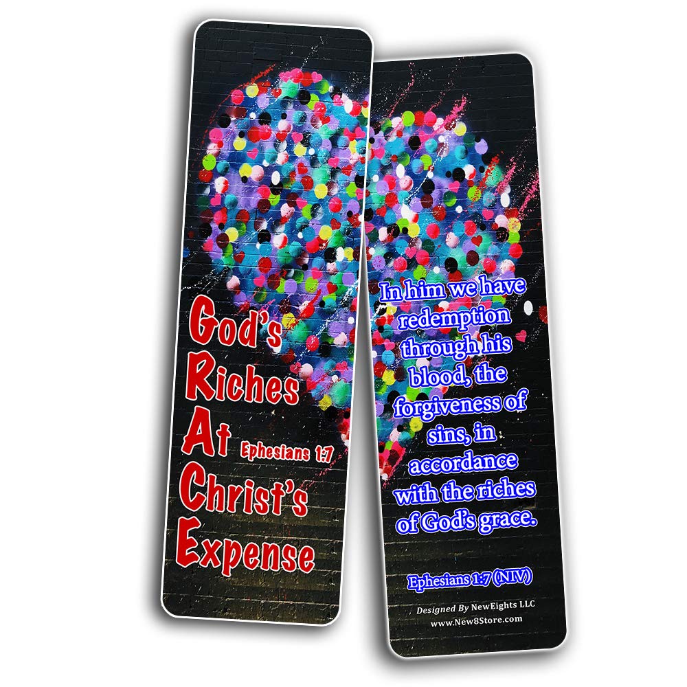 God's Love Scripture Bookmarks - 30 Pack Bible Verses for Study & Gifts