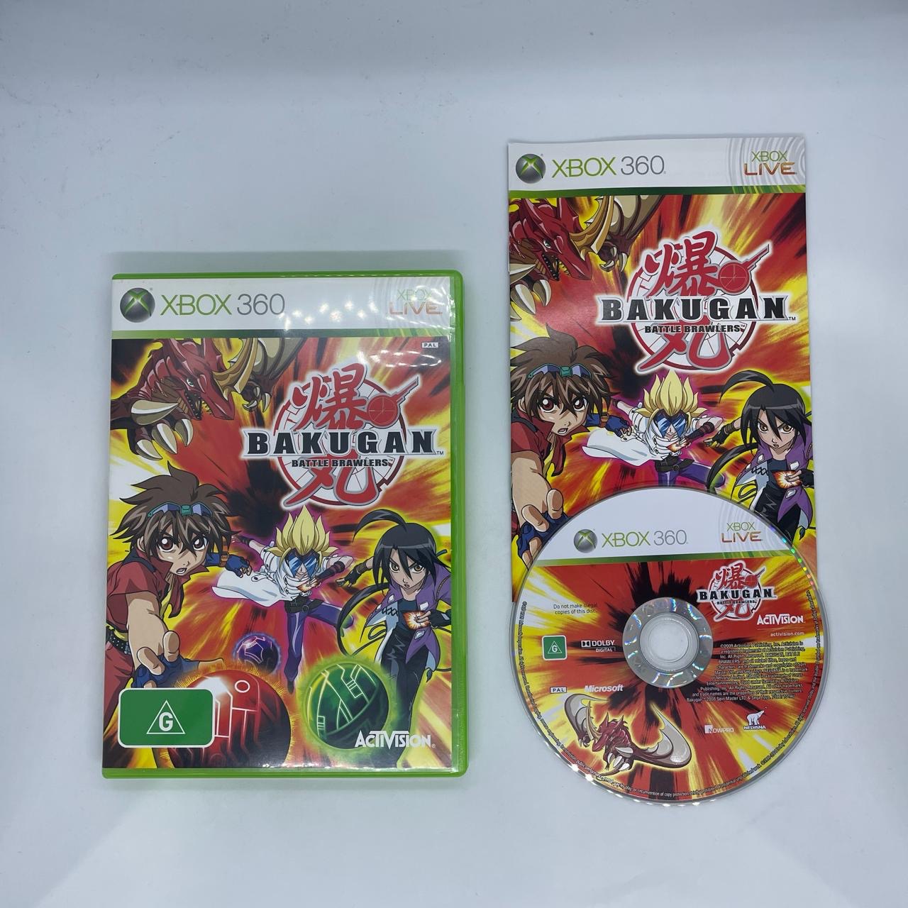 Bakugan Battle Brawlers Xbox 360 Game with Manual - PAL Version | Action-Packed Adventure Game for Kids & Teens | Perfect for Family Game Nights & Competitive Battles