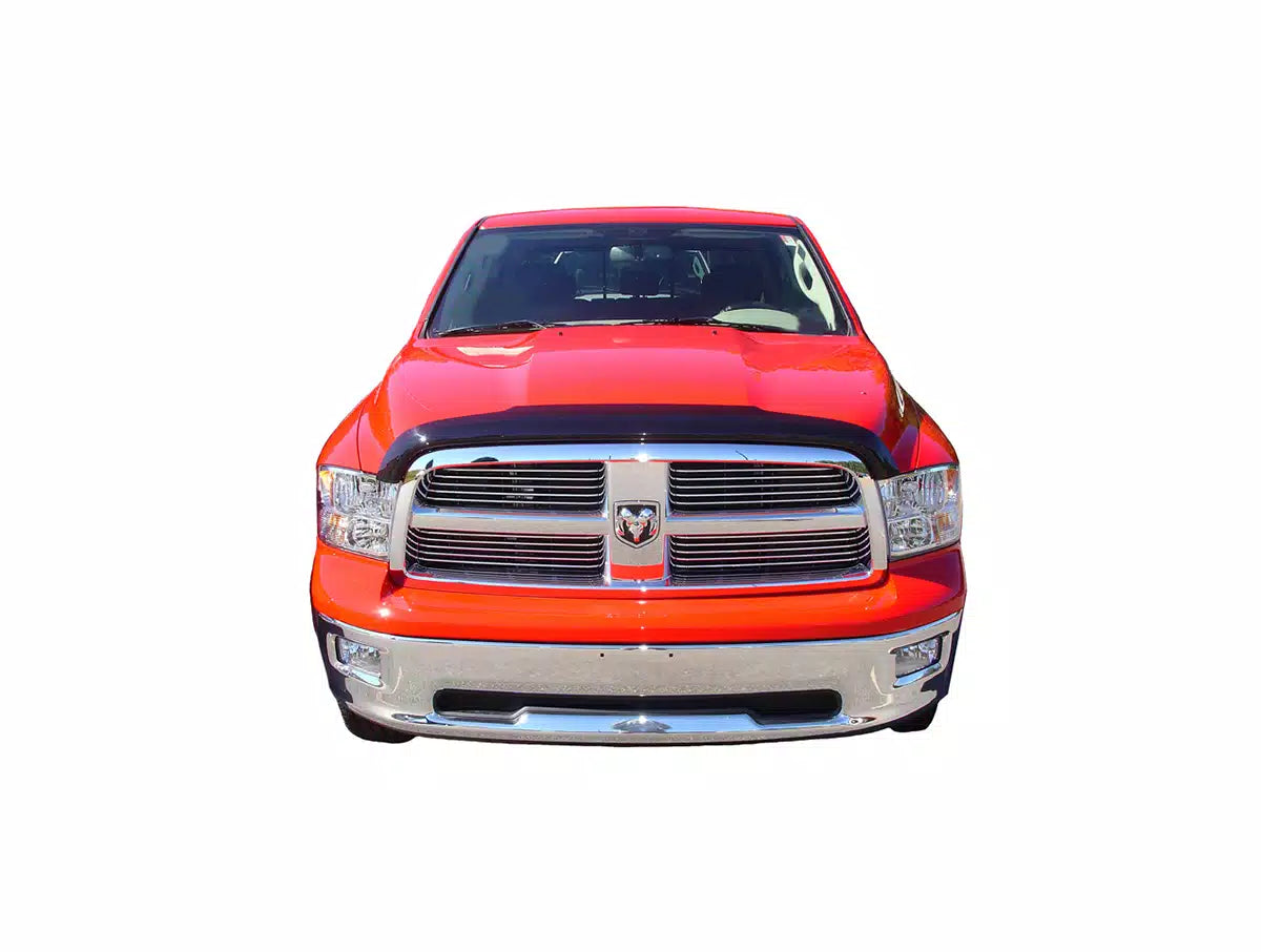 AVS High Profile Bugflector II Hood Shield for Dodge Dakota 2005-2007 | Smoke Tinted Hood Protector | Deflect Rocks & Debris | Durable UV-Resistant Shield for Truck Protection