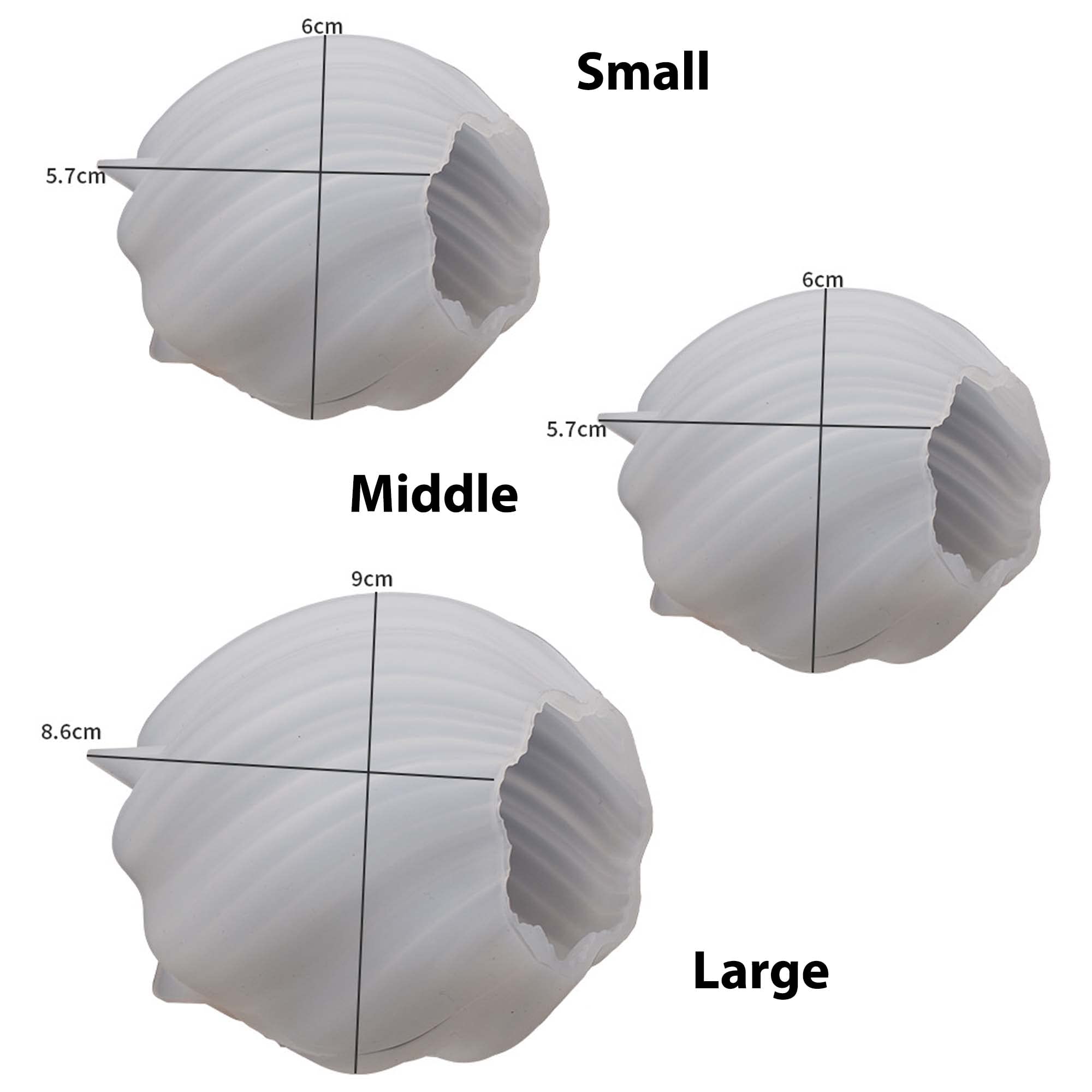 3 Pack Wave Candle Molds Set - Ball, Spiral & Resin Casting Molds for DIY Candles, Soap Making & Home Decor - Perfect for Wedding, Party & Bathroom Decorations