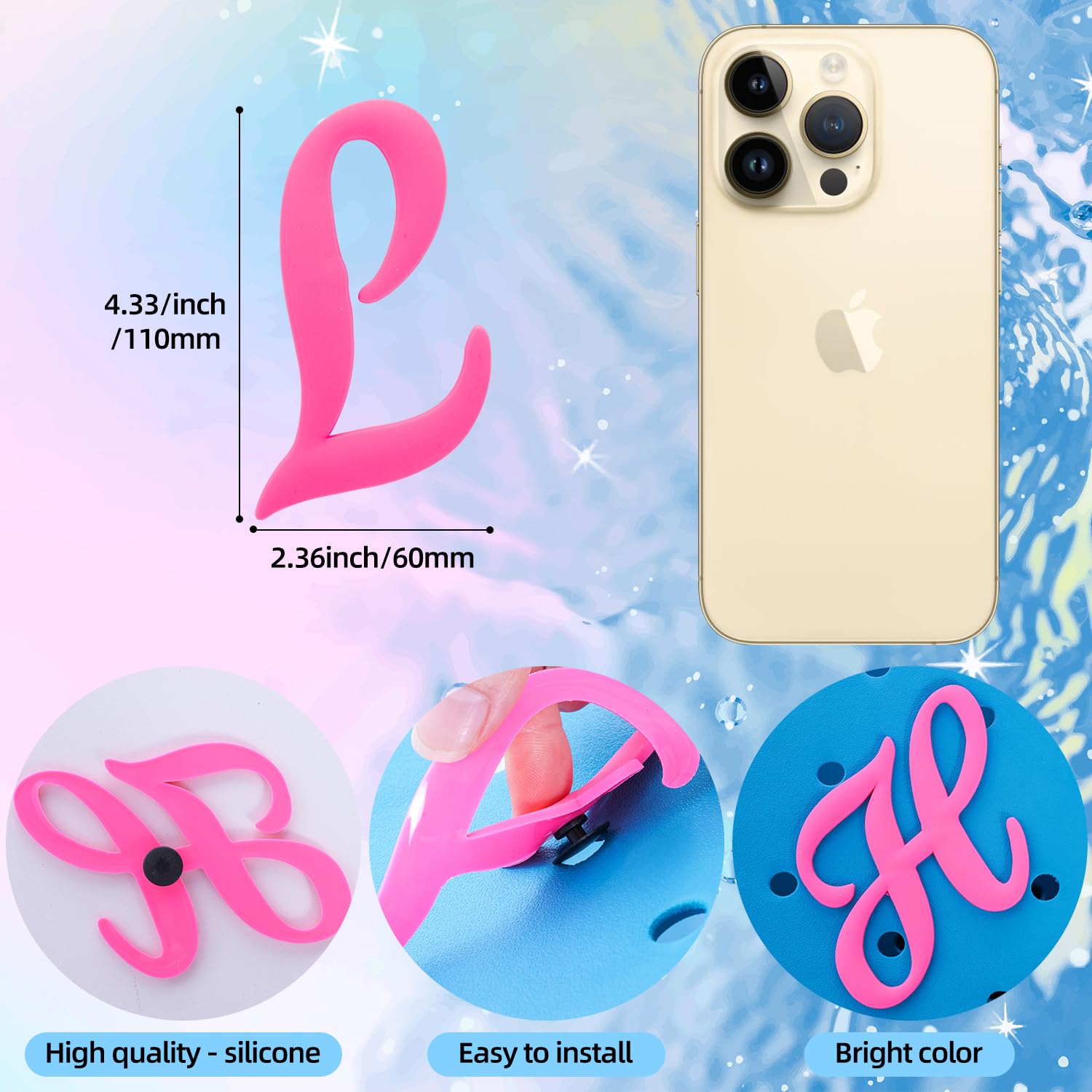 Personalized Bogg Bag Charms - Rubber Alphabet Letters for Customizing Beach Totes & Accessories | Perfect for Summer Vacations, Pool Parties & Beach Outings