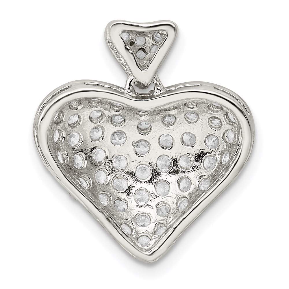 925 Sterling Silver Cubic Zirconia Heart Pendant Necklace for Women - Elegant Fine Jewelry Gift for Her - Perfect for Anniversary, Birthday & Valentine's Day Gifts