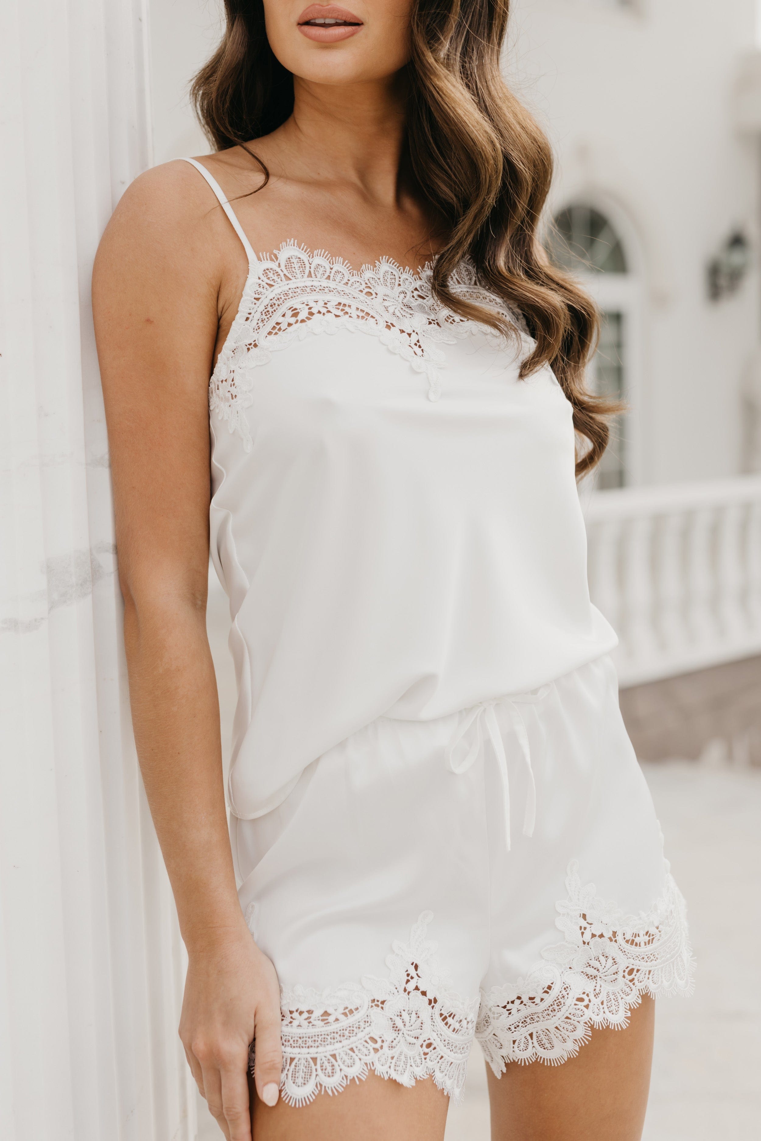 Lace Trim Bridal Set - Elegant Wedding Lingerie for Bride, Lulu Lace Bralette & Panty Set, Romantic Honeymoon & Bridal Shower Lingerie