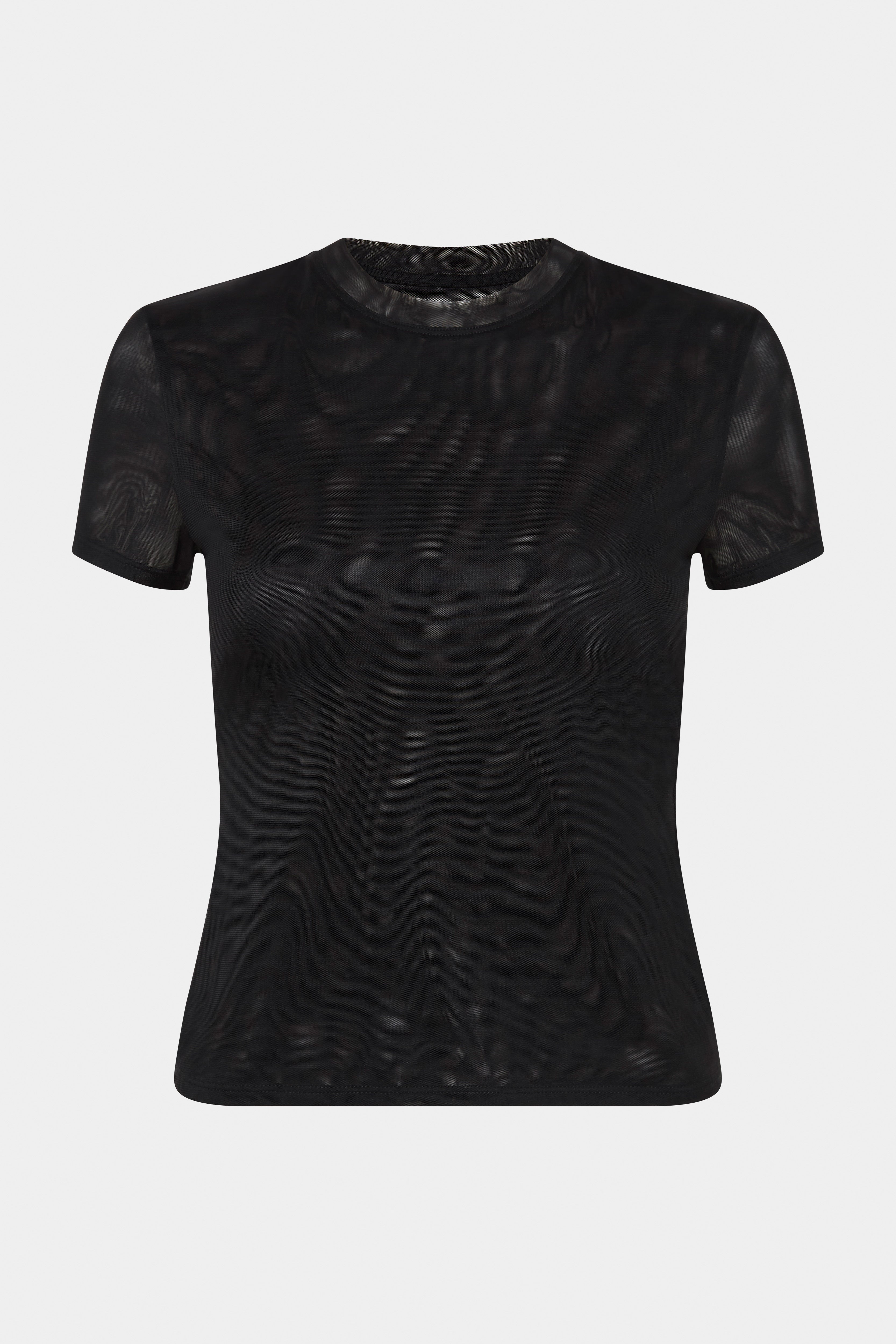 Jacques Mesh Fitted Tee for Women - Breathable Slim Fit T-Shirt for Casual Wear, Gym & Summer Outfits