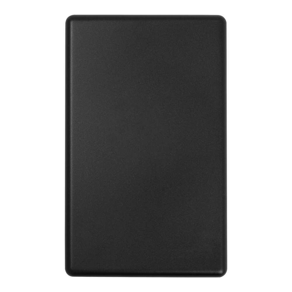 Classic Blank Plate Matt Black - Minimalist Home Decor for Walls & Furniture | Perfect for Modern Living Rooms, Bedrooms & Offices