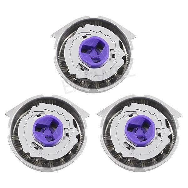 3Pcs Replacement Shaver Heads for Philips HQ8260/17, HQ8260/18, HQ8260/21 - Compatible Electric Razor Blades for Smooth Shaving at Home or Travel