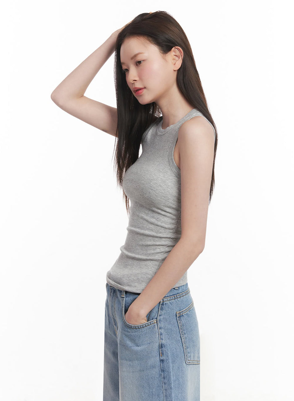 Essential Mock Neck Tank Top for Women - Soft Stretchy Comfort Fit - Casual & Workout Wear - IY509 - Perfect for Yoga, Gym, and Everyday Fashion
