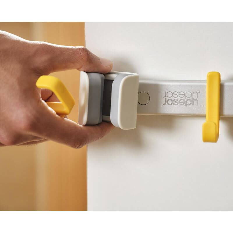 Joseph Joseph CleanTech Cleaning Tool Storage Rail - Organize Sponges, Brushes & Scrubbers - Space-Saving Bathroom & Kitchen Organizer for Easy Access & Drying