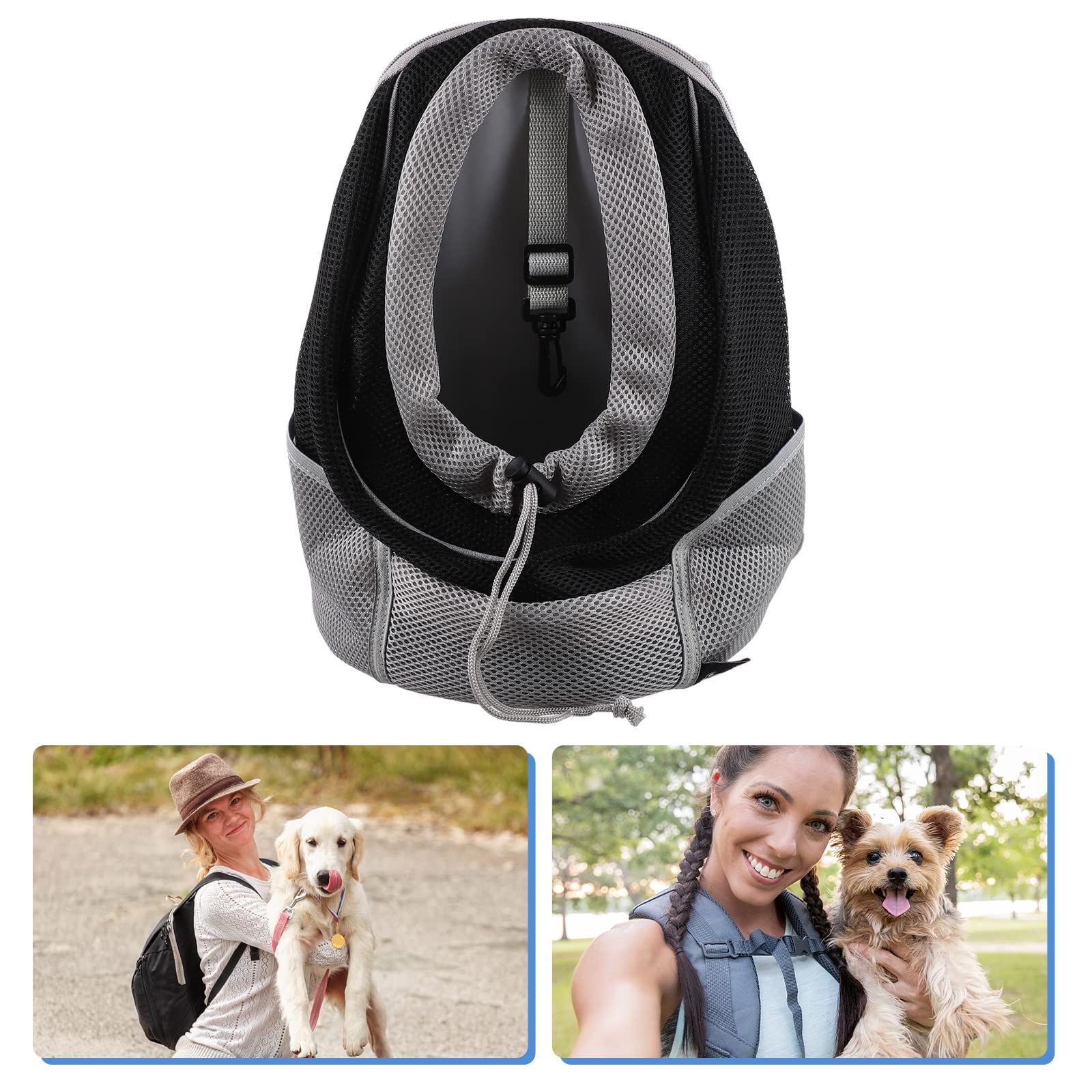 1pc Mesh Pet Backpack - Travel Carrier for Small Dogs & Cats
