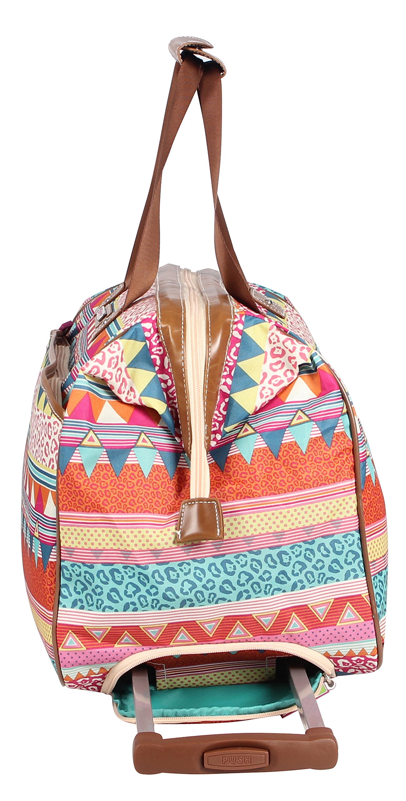 Lily Bloom 22-Inch Rolling Duffel Bag for Women - Lightweight Weekender Overnight Carry-On Luggage with 2 Wheels | Perfect for Travel, Gym & Weekend Getaways