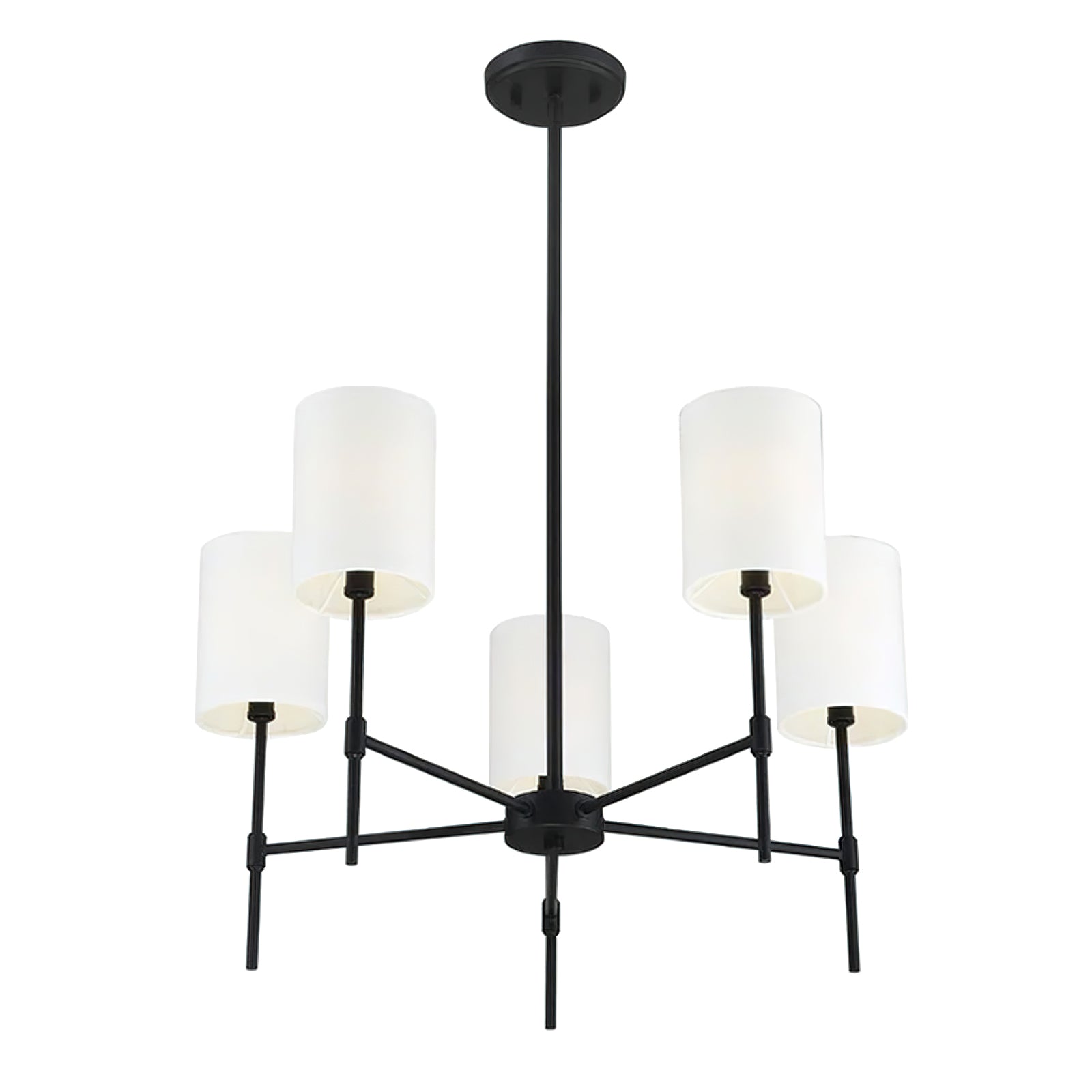 Camila Crystal Chandelier - Elegant Modern Ceiling Light Fixture for Dining Room, Living Room & Bedroom | Perfect for Home Decor & Wedding Events