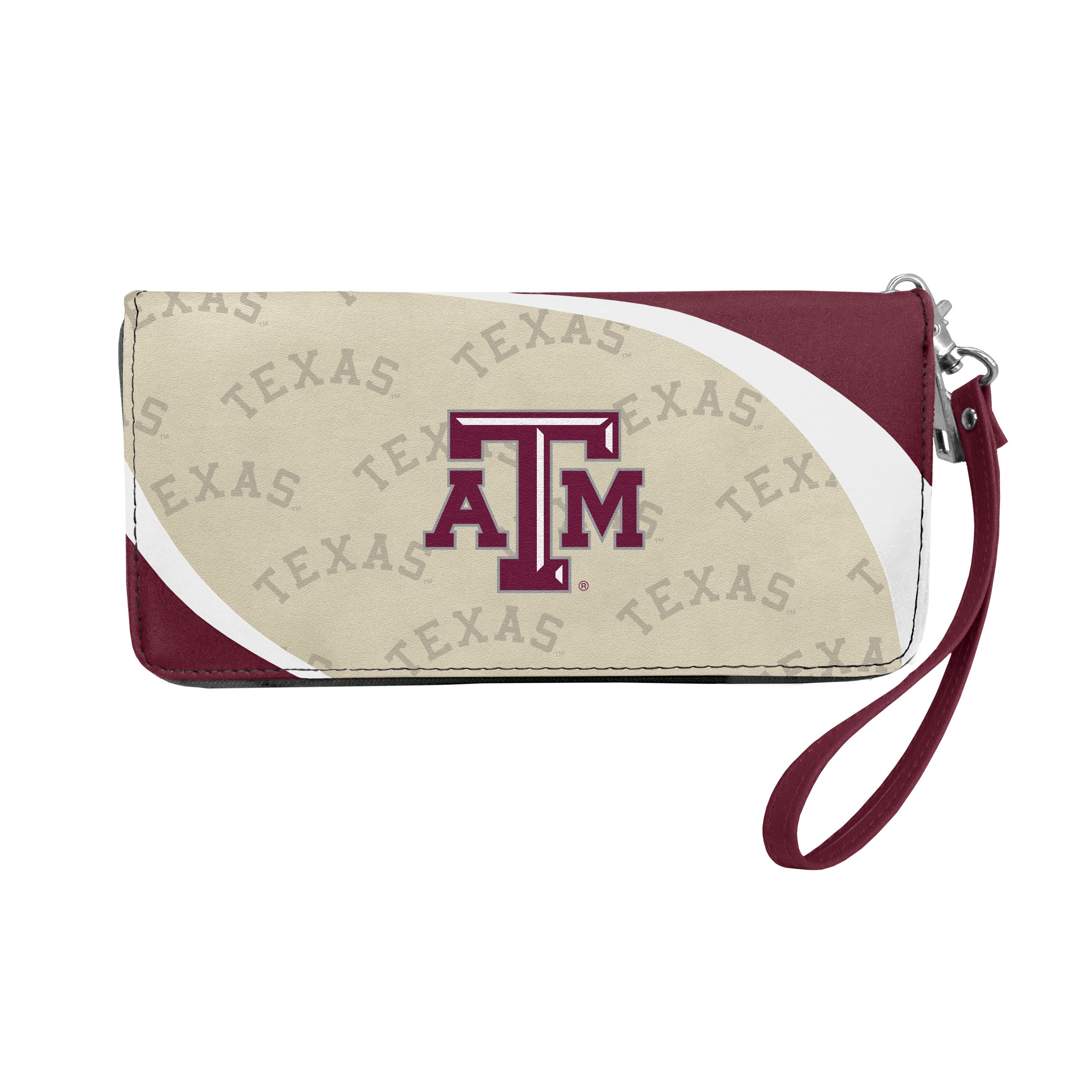 Littlearth Women's NCAA Team Logo Curve Zip Organizer Wallet - Stylish & Functional ID Card Holder for College Fans, Game Days & Everyday Use