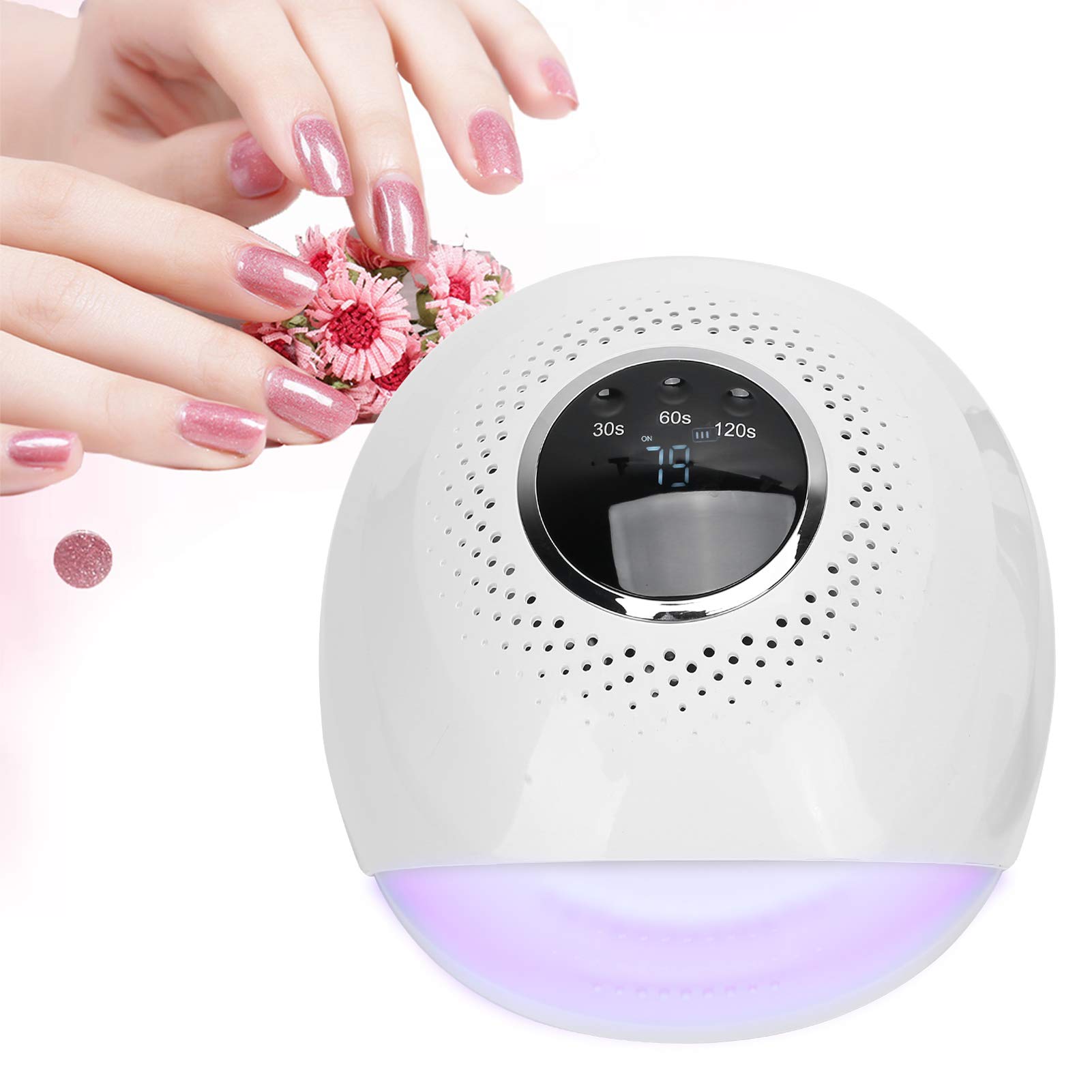 Professional UV LED Nail Dryer Lamp for Gel Polish - 30/60/120 Second Timer, 84W LCD Screen Manicure Light - Perfect for Home & Salon Nail Art, Gel Polish Curing, and DIY Manicures