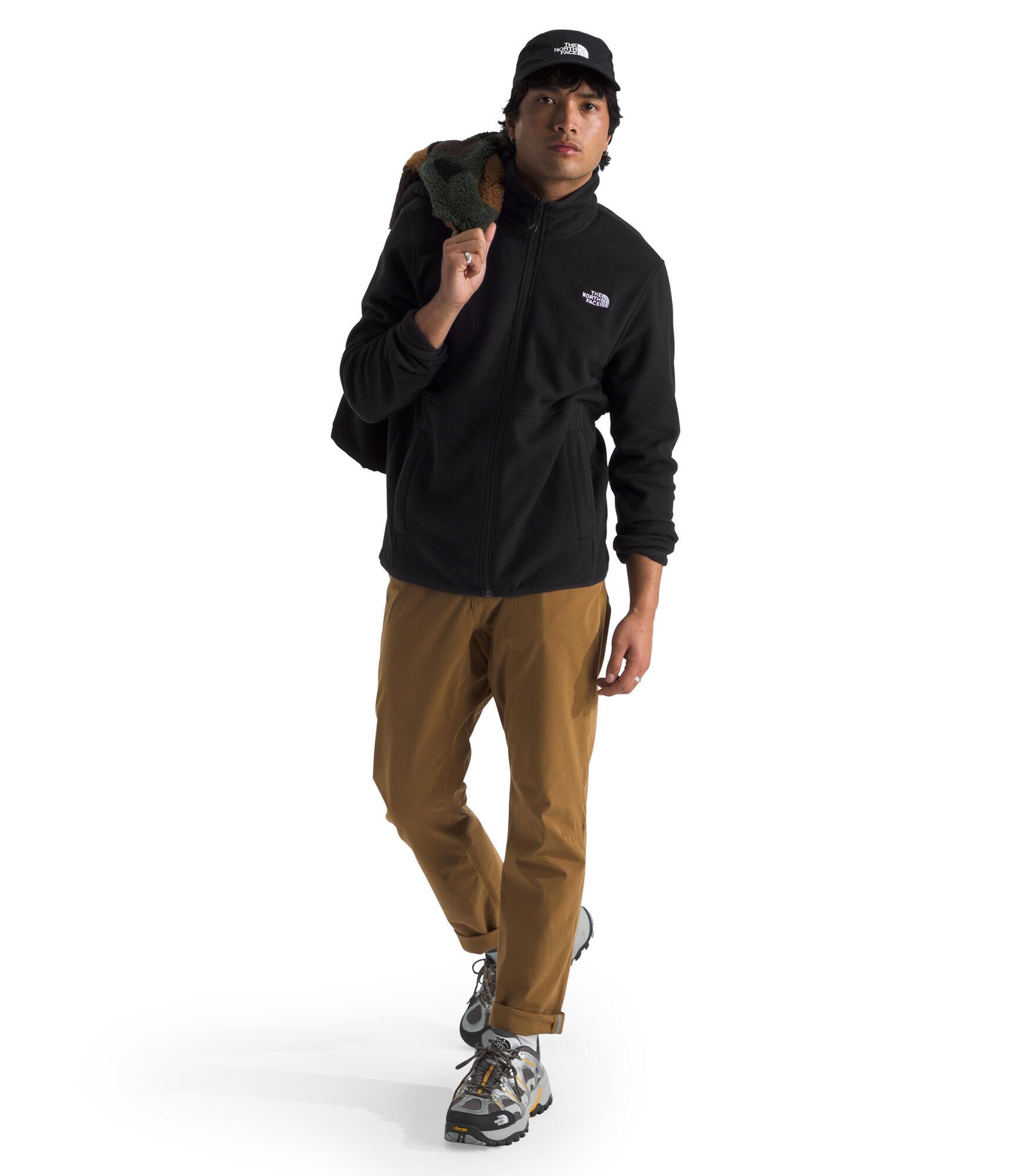 The North Face Men's Glacier Fleece Jacket - Warm Winter Pullover for Hiking, Camping & Outdoor Activities