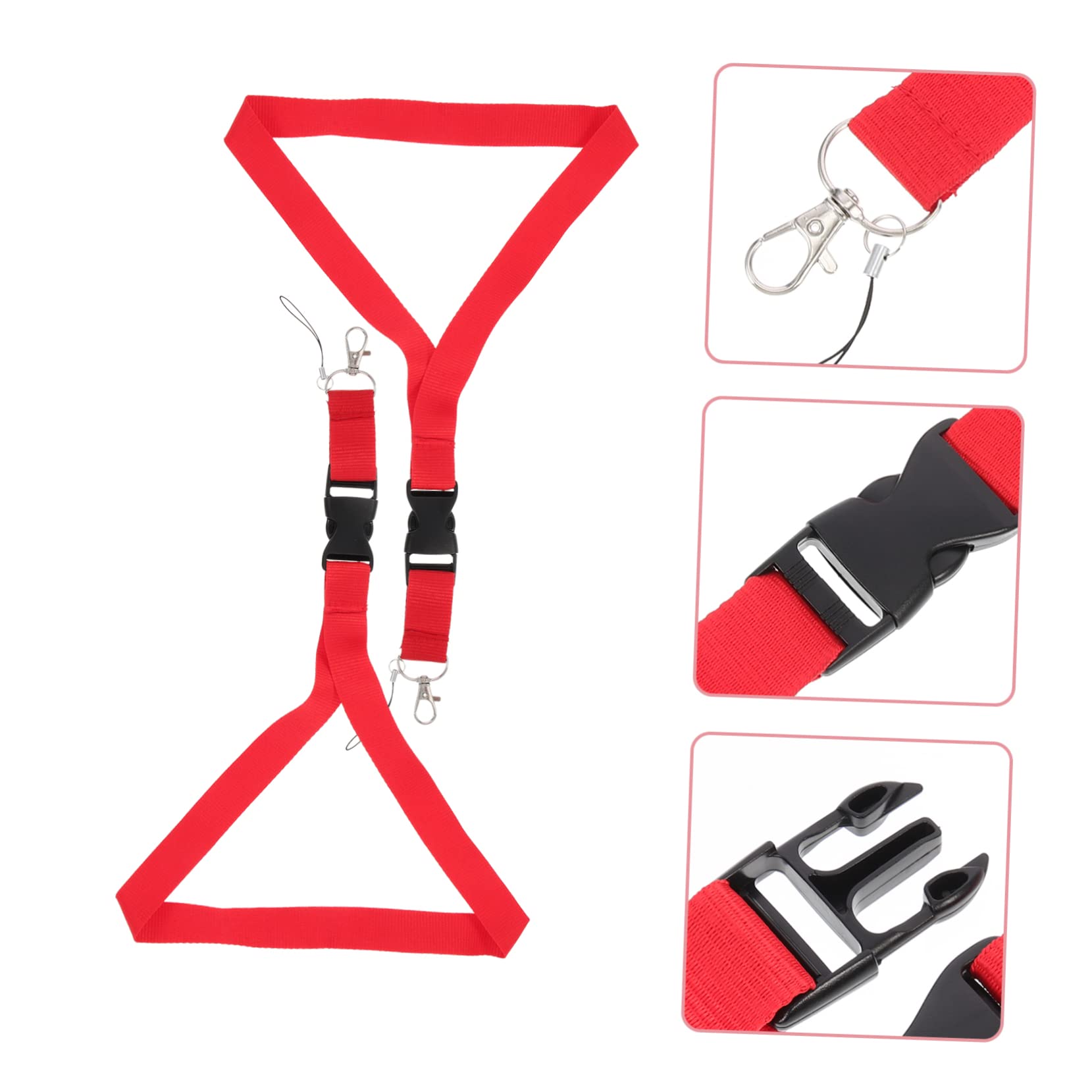 Uonlytech 3-Pack Stylish Phone Lanyard with Keychain - Durable Polyester Neck Strap for Smartphones - Perfect for Work, Travel & Events (6 Pieces)