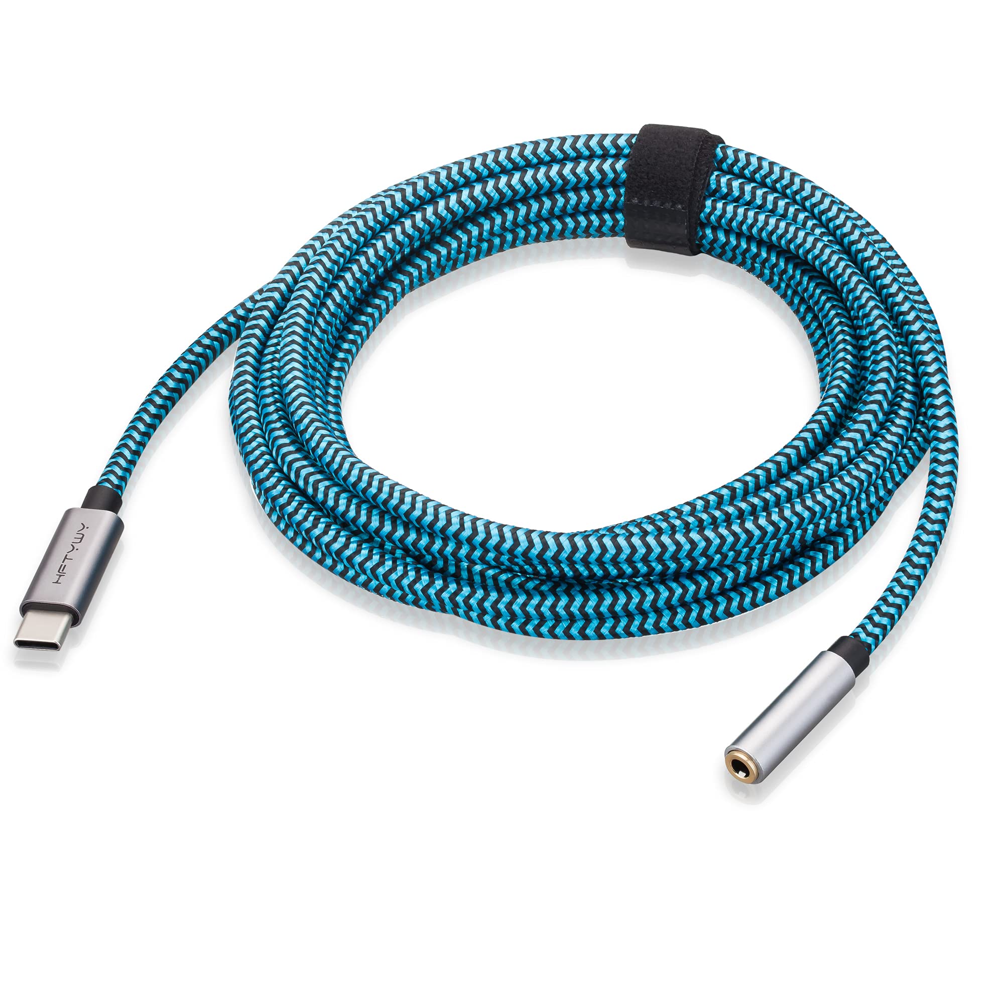 USB C to 3.5mm Headphone Adapter Cable 1ft - Hi-Res DAC Audio Dongle - USB Type C to AUX Jack Converter for iPhone, Android, Car Stereo, Headphones, Tablets - Perfect for Travel, Commuting & Home Audio