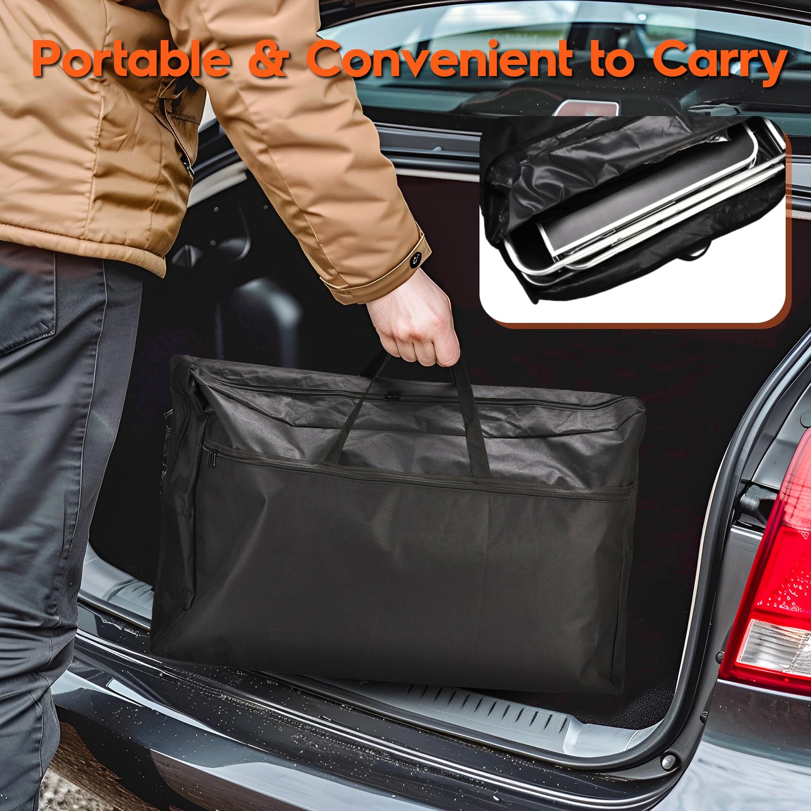 Portable Folding Camping Table with Storage Bag - 3-in-1 Outdoor Kitchen Station with Windshield & Storage Cupboards - Perfect for Camping, BBQ, Picnic, Backpacking & Outdoor Cooking Adventures