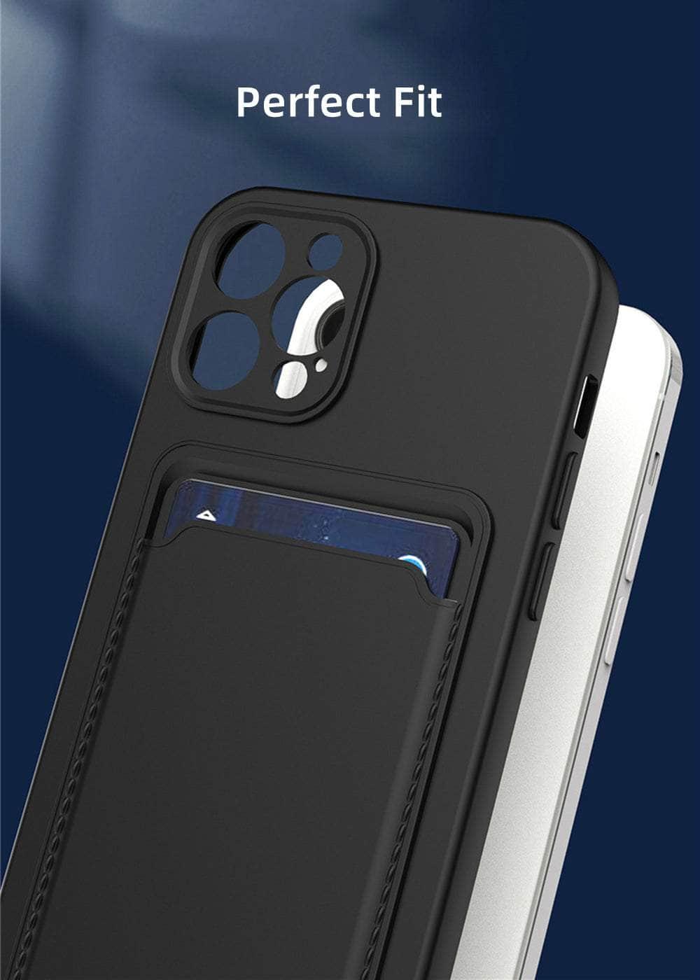 Premium Liquid Silicone iPhone 14 Pro Wallet Case with Card Holder - Slim Protective Cover for Everyday Use & Travel