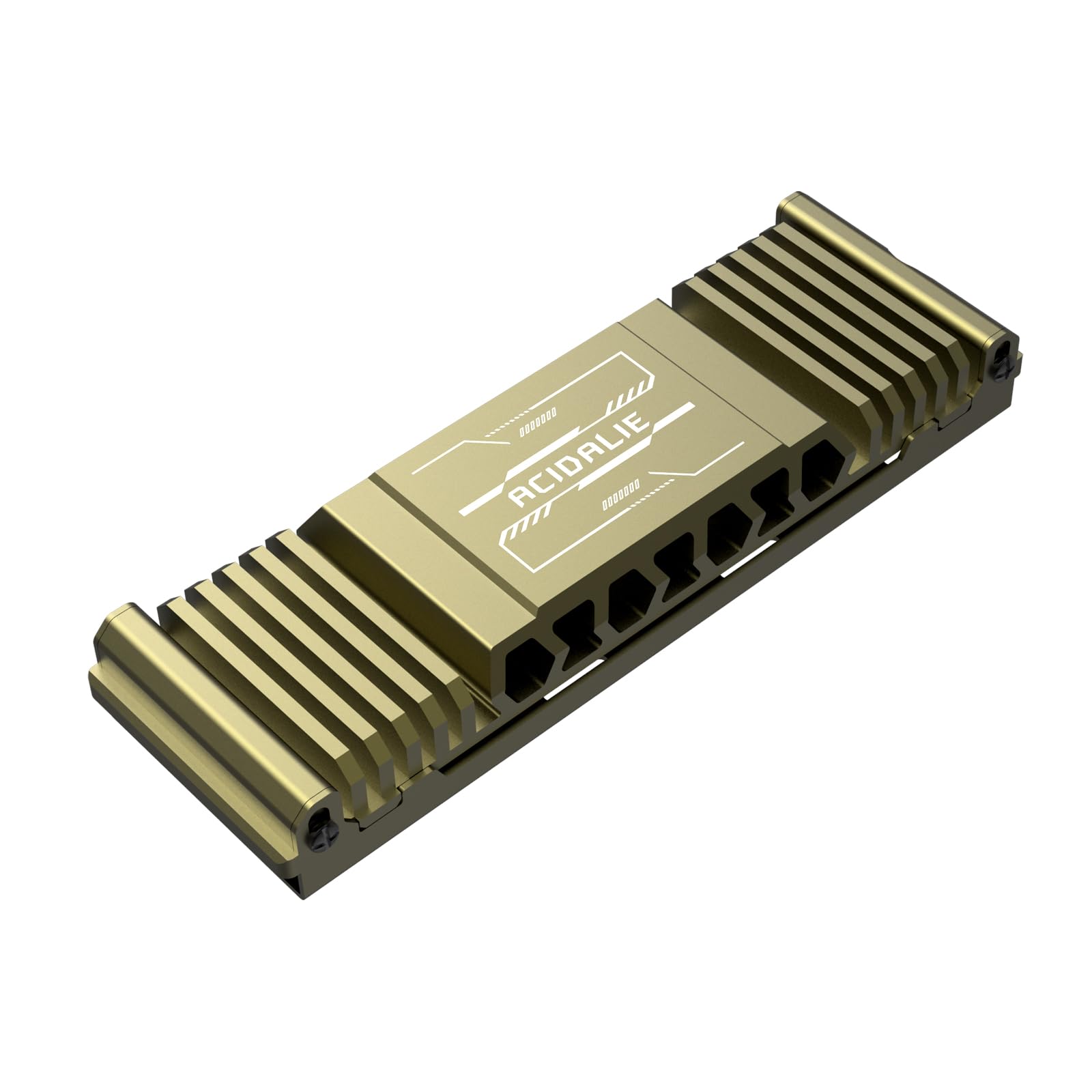 High-Performance M.2 SSD Heatsink 2280 - Gold Cooling Solution for PS5, PS5 Pro, PS5 Slim & PC Gaming | Enhance Speed & Prevent Overheating for Next-Gen Consoles & Desktop Computers