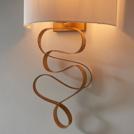 Bella Gold Leaf Finish Wall Light - Elegant Home Decor for Living Room, Bedroom & Hallway Lighting