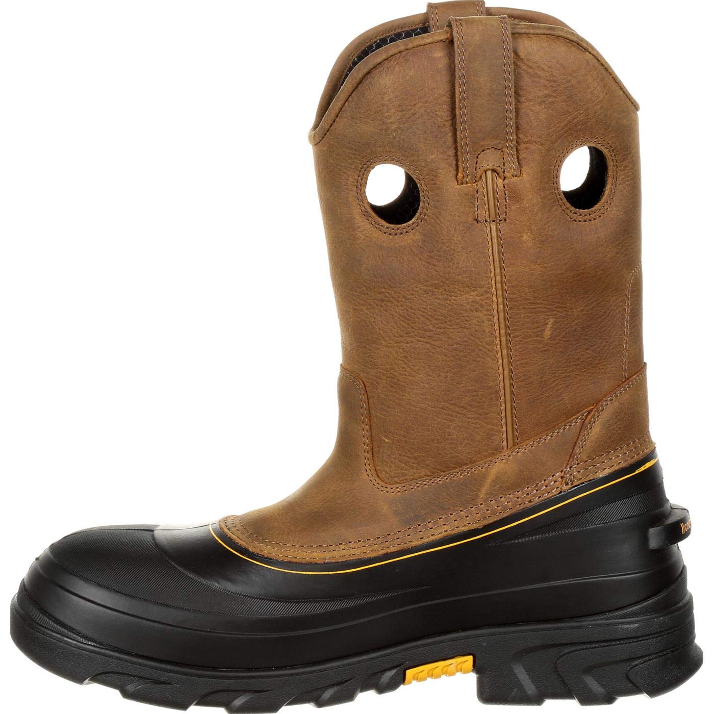 Georgia Boot Men's Muddog Waterproof Steel Toe Work Boots - Heavy Duty Slip Resistant Construction for Construction, Farming & Outdoor Work